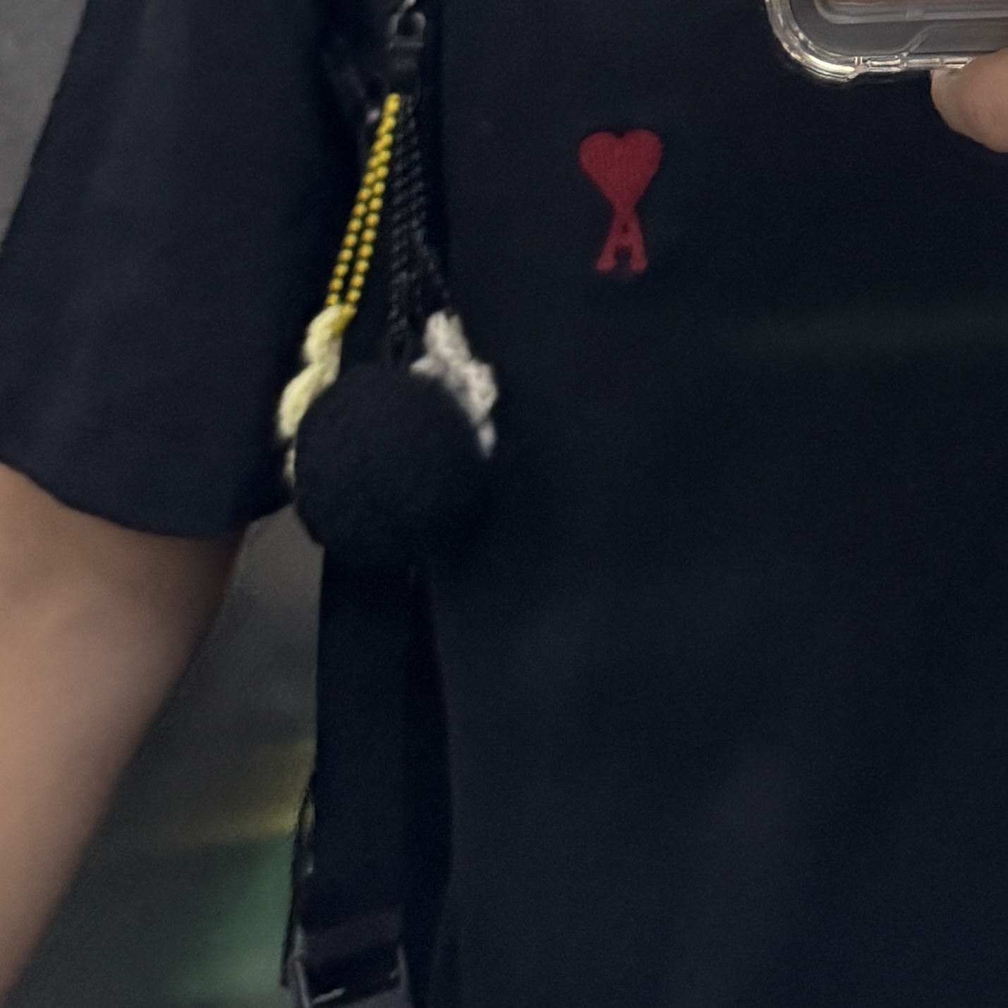 AMI de Coeur T-Shirt Black 착용 스타일
