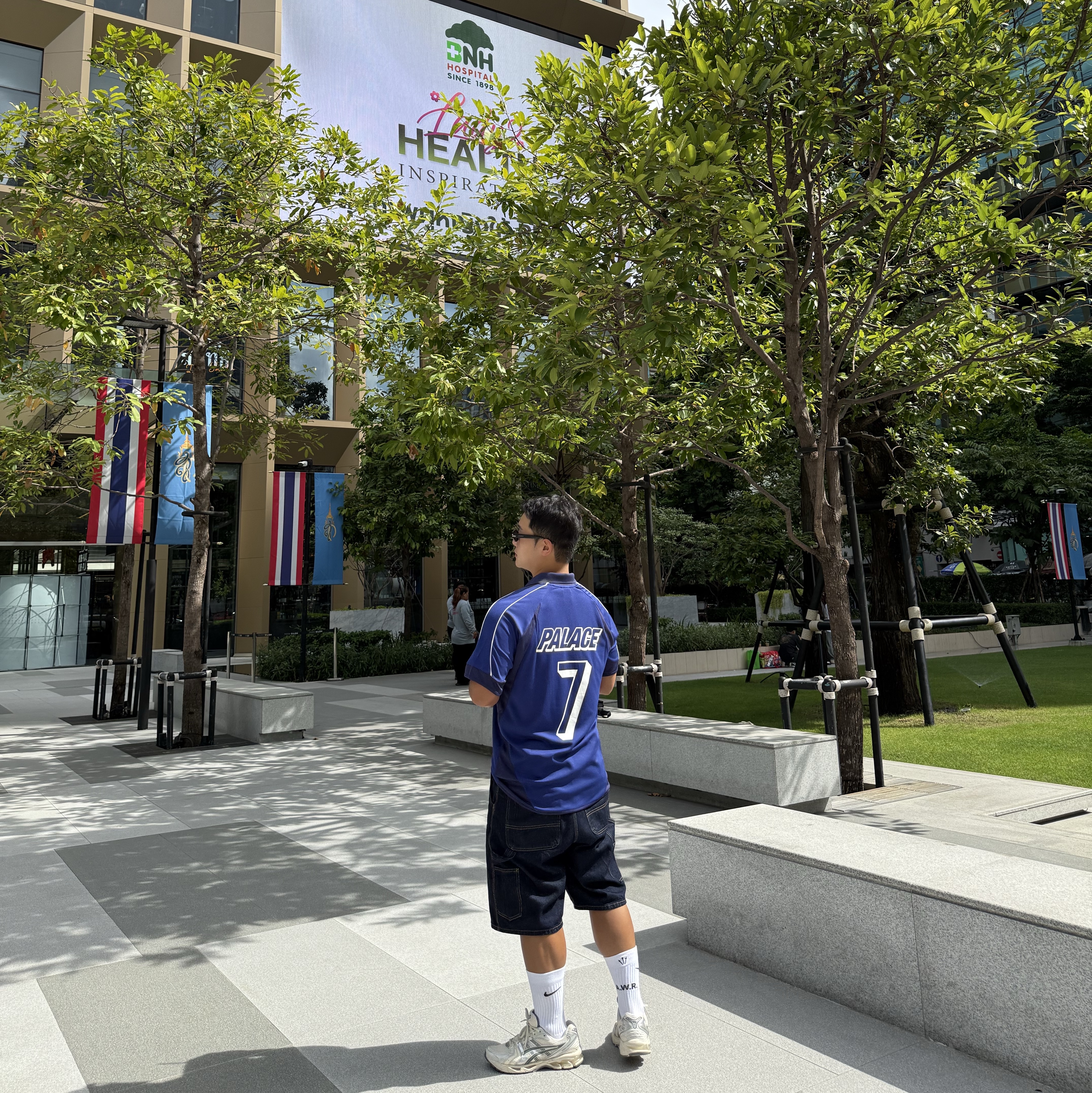 Palace Palais Pro Team Jersey Blue Berry - 25SS 착용 스타일 - 2