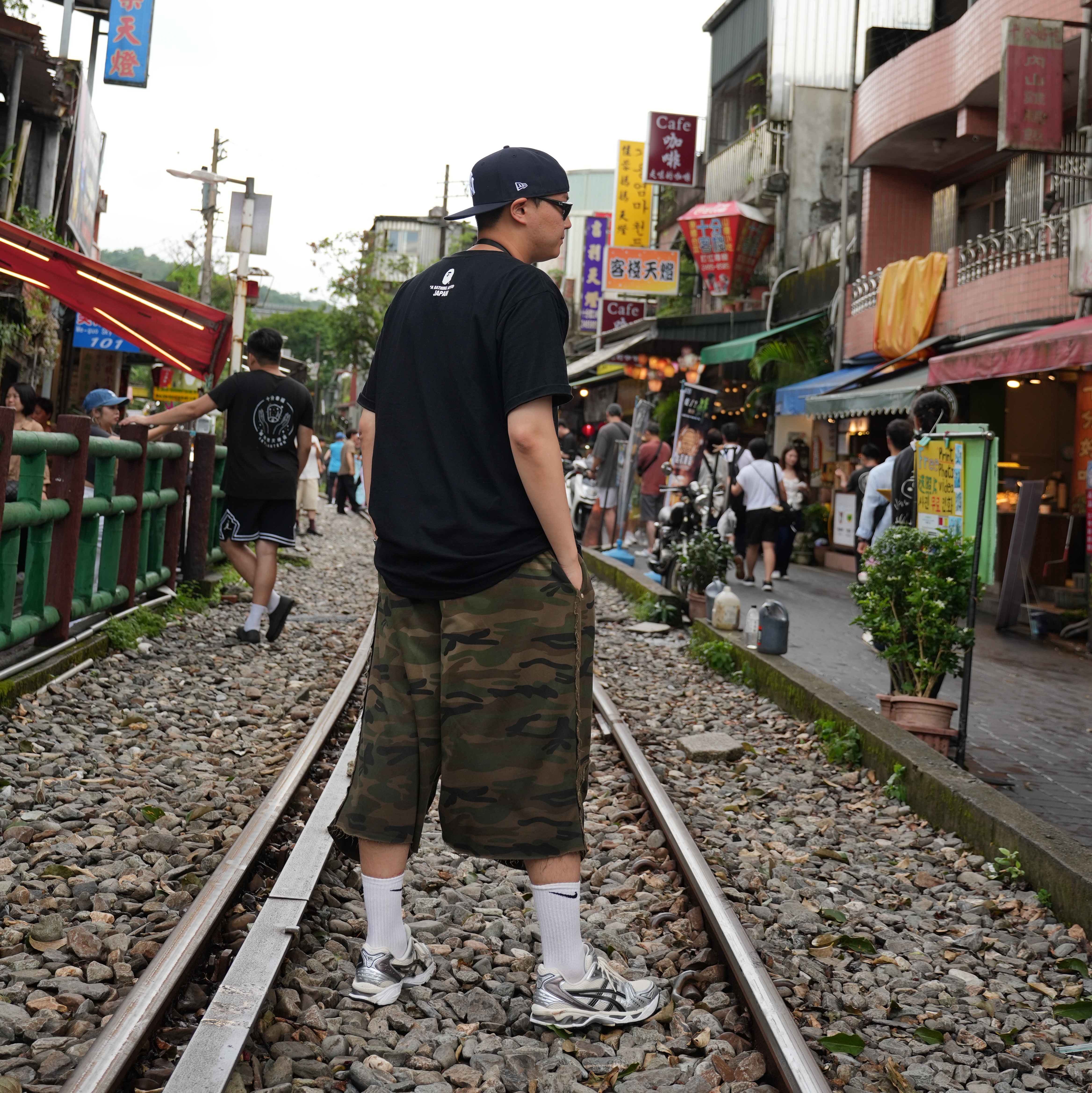 Asics Gel-Kayano 14 Cream Black 착용 스타일