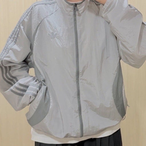 Adidas Adicolor 2000s Woven Track Top Grey Two Grey Three - KR Sizing 착용 스타일