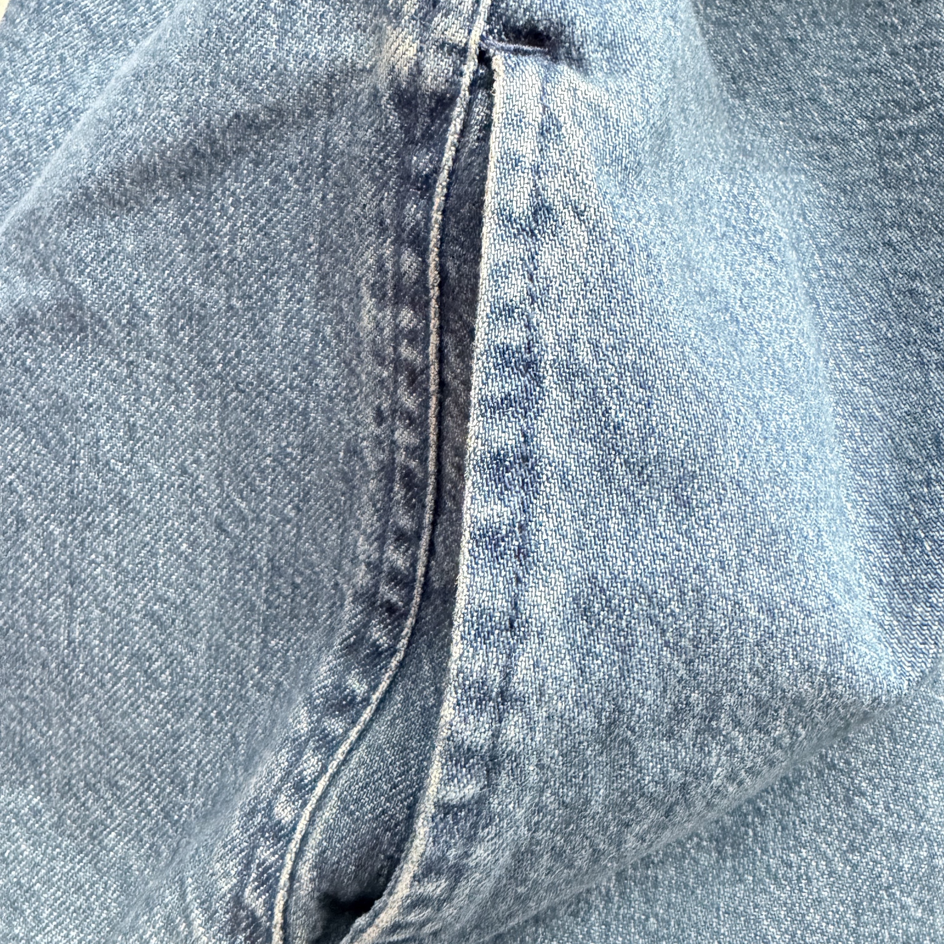 Supreme Shearling Lined Denim Work Shirt Washed Indigo - 25FW 착용 스타일 - 5