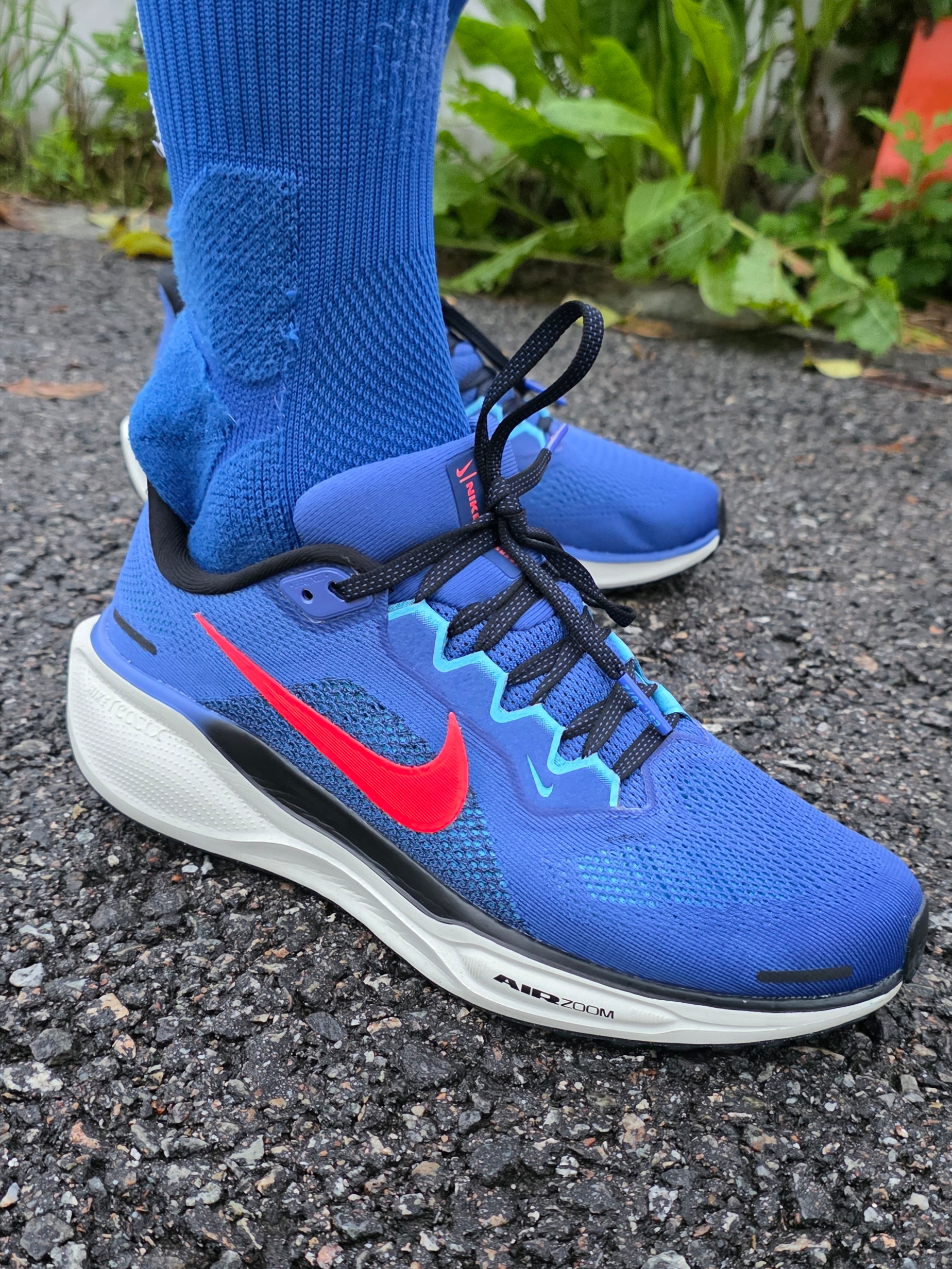 Nike Air Zoom Pegasus 41 Astronomy Blue Black 착용 스타일