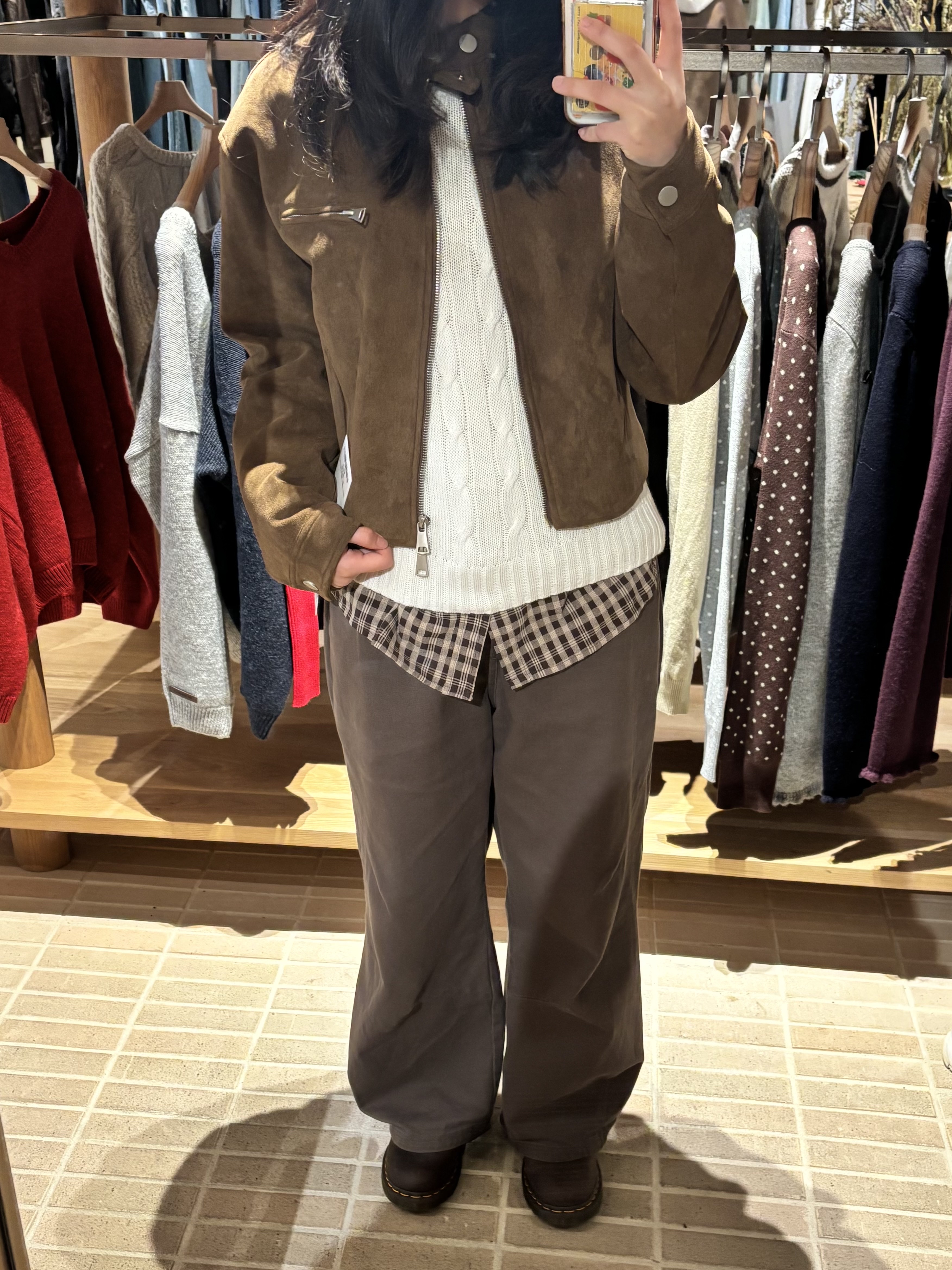Dr. Martens 1461 Crazy Horse Dark Brown 착용 스타일 - 3