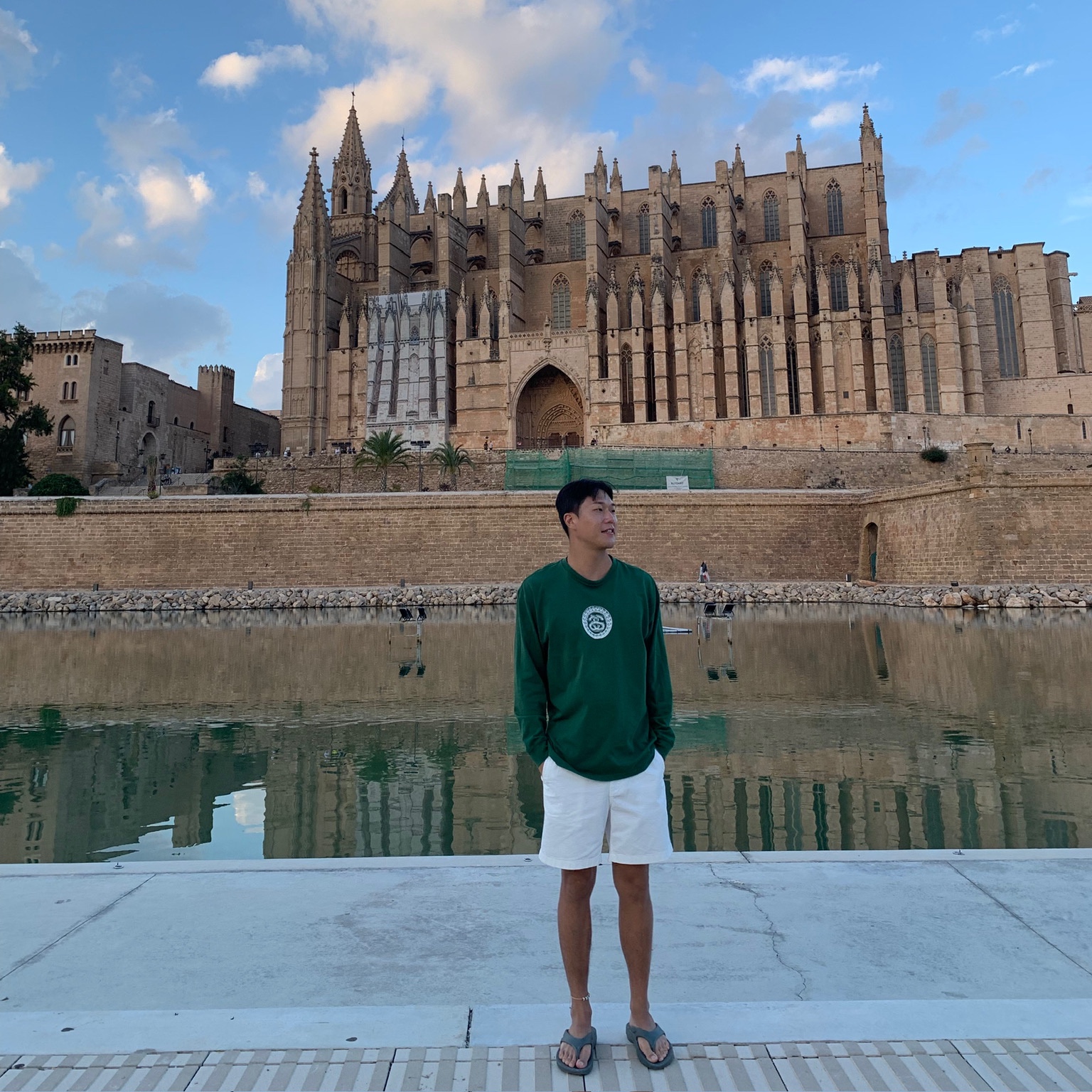 Nike x Stussy Big Swoosh LS T-Shirt Green - US/EU 착용 스타일