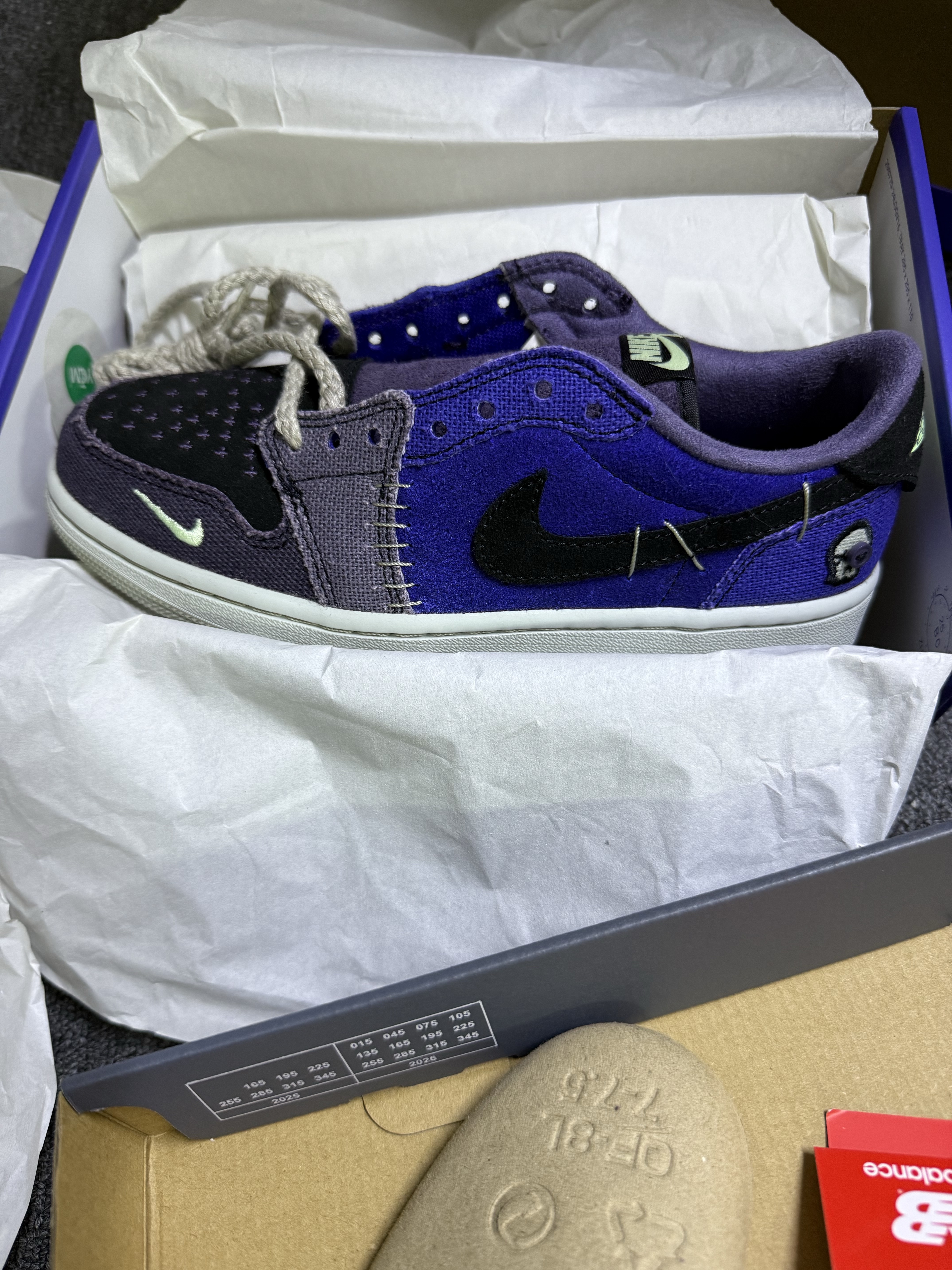 Jordan 1 x Zion Williamson Retro Low OG Regency Purple and Dark Raisin 착용 스타일