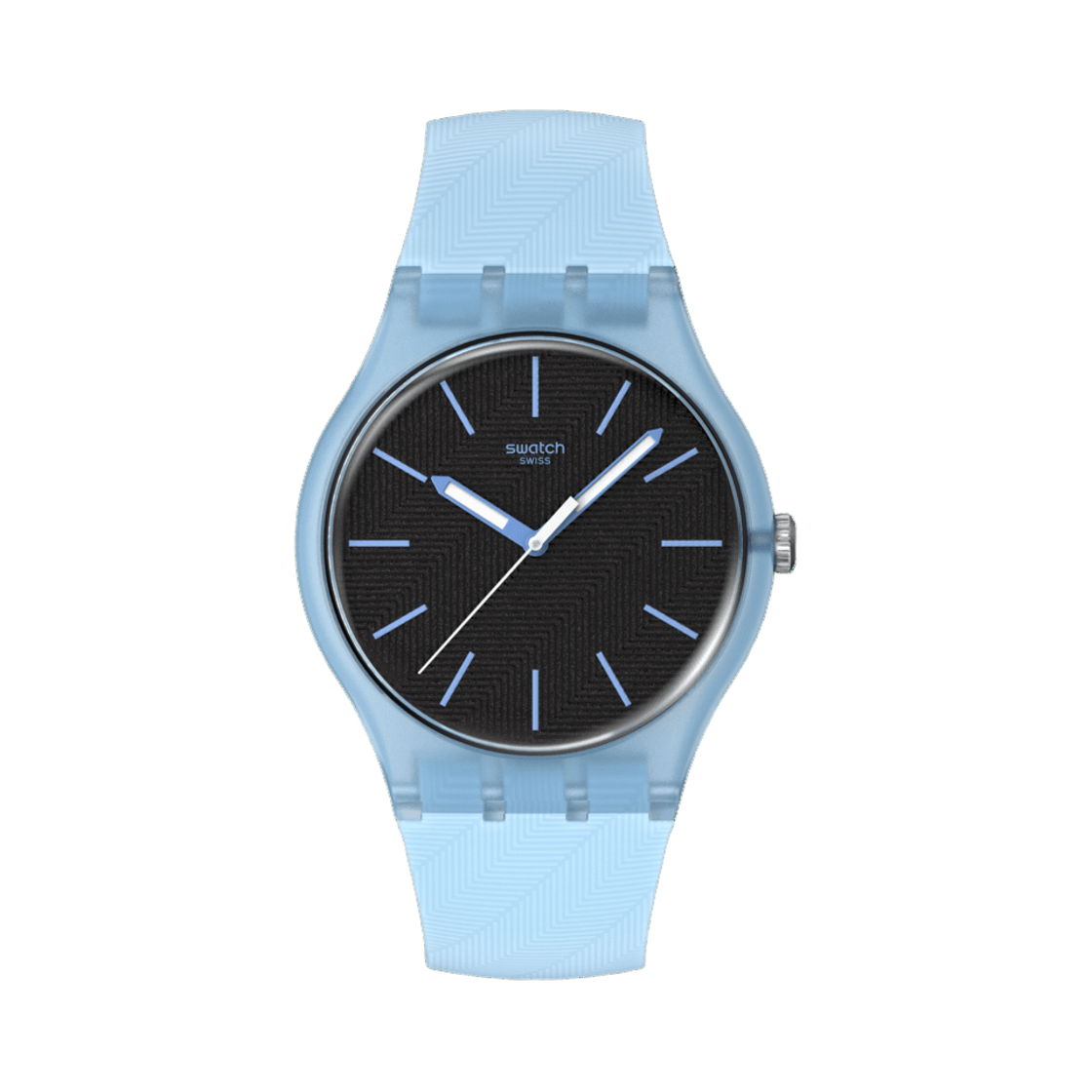SO29L101 Swatch Essentials Blue Moves 41mm Quartz Matte Light Blue