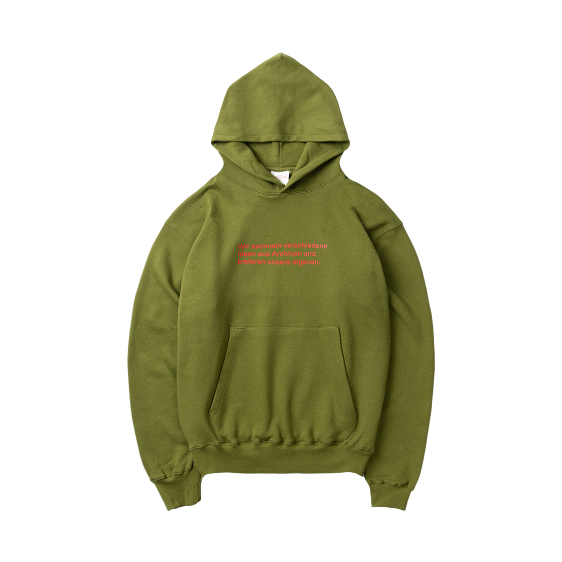 ODE-HO-060-BG Berlin Photobook Distribution Mitarbeiter 001 Hoodie Olive