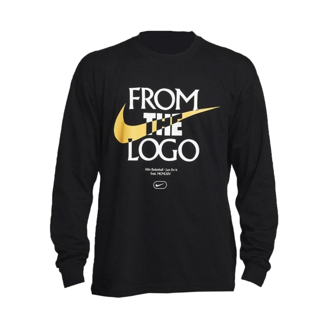 FQ4921-010 Nike Max 90 Long Sleeve Basketball T-Shirt Black - Asia