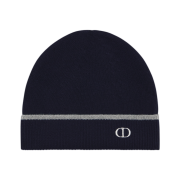 Dior CD Icon Beanie Wool & Cashmere Knit Deep Blue