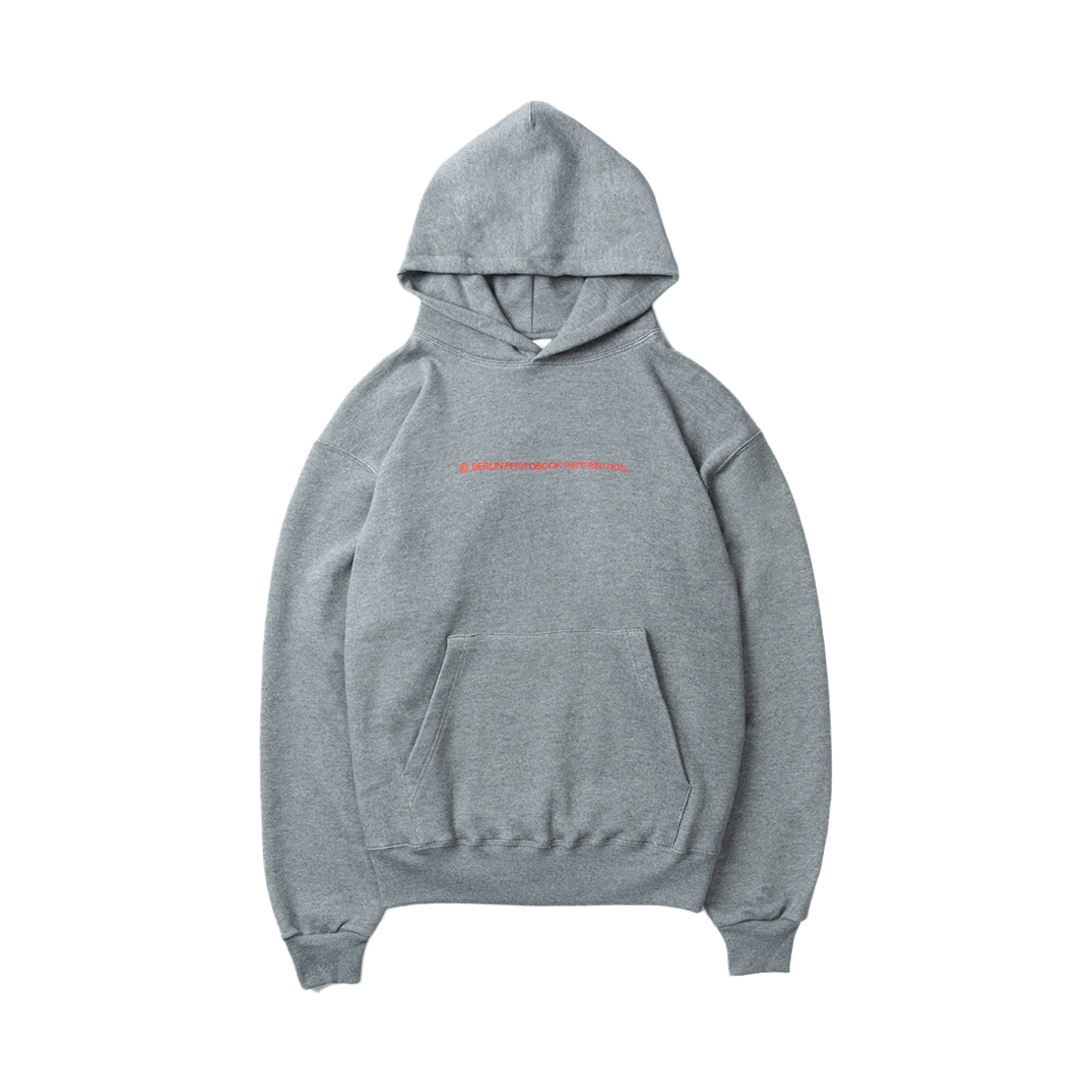 ODE-HO-058-BG Berlin Photobook Distribution Bpd Center Logo Hoodie Dark Grey
