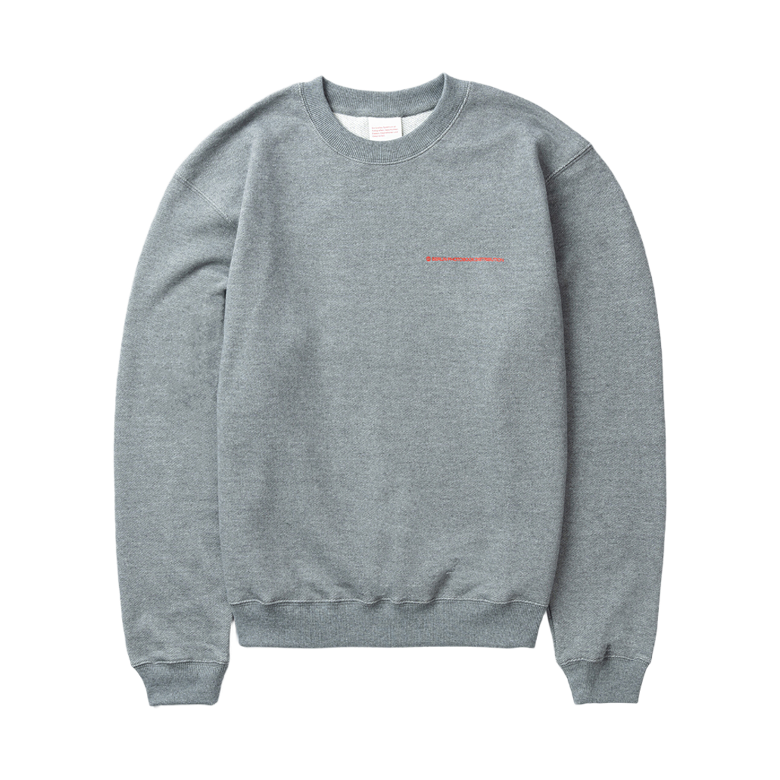 ODE-HO-046-BG Berlin Photobook Distribution Bpd Small Logo Sweatshirt Dark Grey