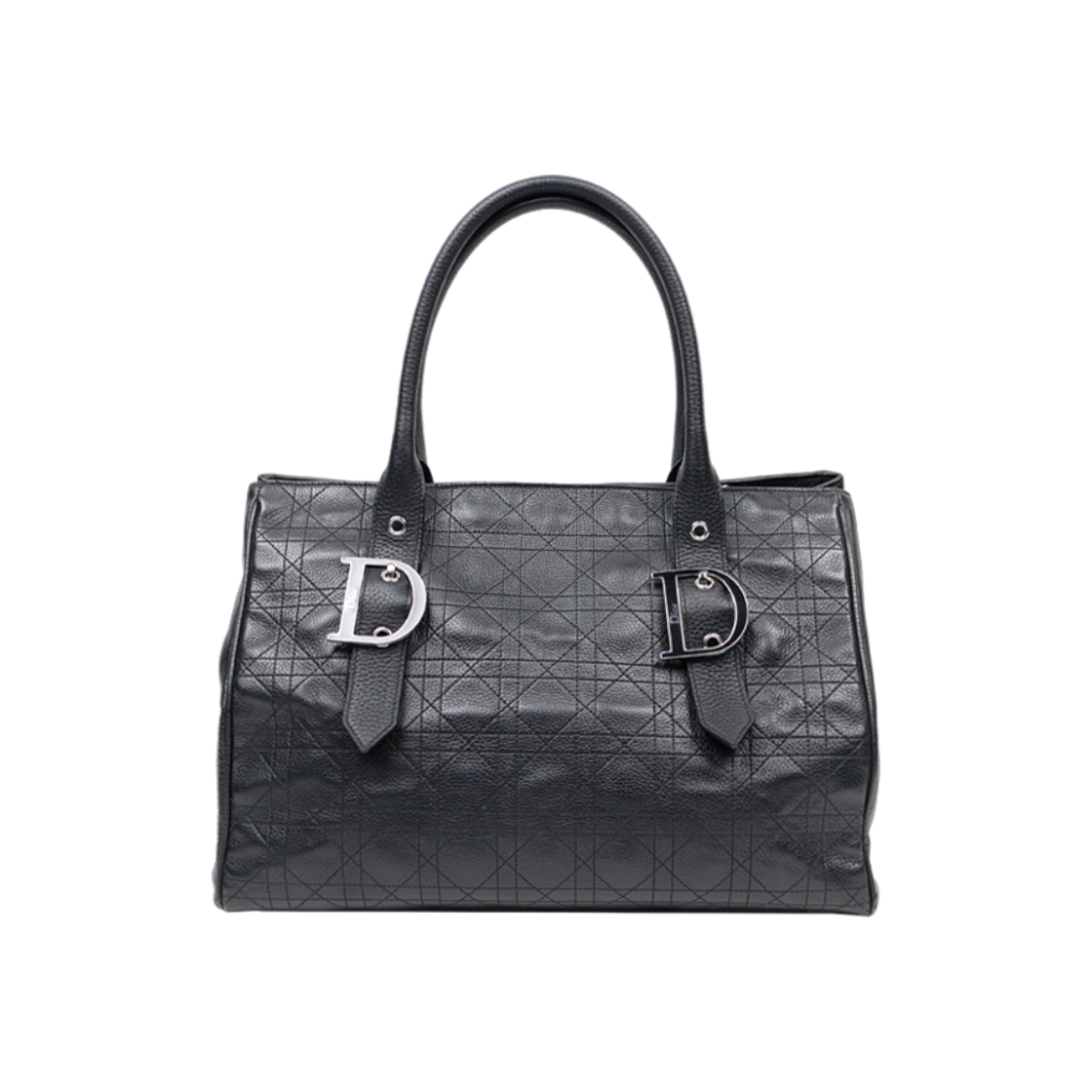디올 블랙 까나쥬 D버클 토트백 A-A37224(Dior Black Cannage D-Buckle Tote Bag A-A37224) - 1