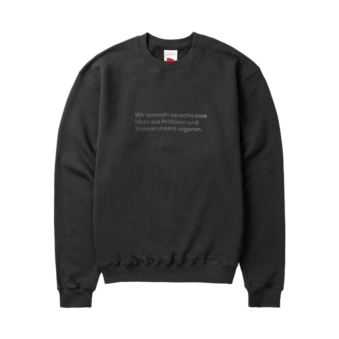 베를린 포토북 디스트리뷰션 미타르바이터 001 스웨트셔츠 차콜(Berlin Photobook Distribution Mitarbeiter 001 Sweatshirt Charcoal)