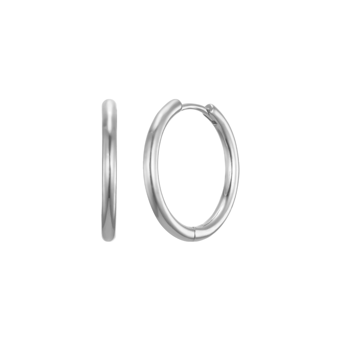 바이위켄드 베이직 링 이어링 실버 20mm