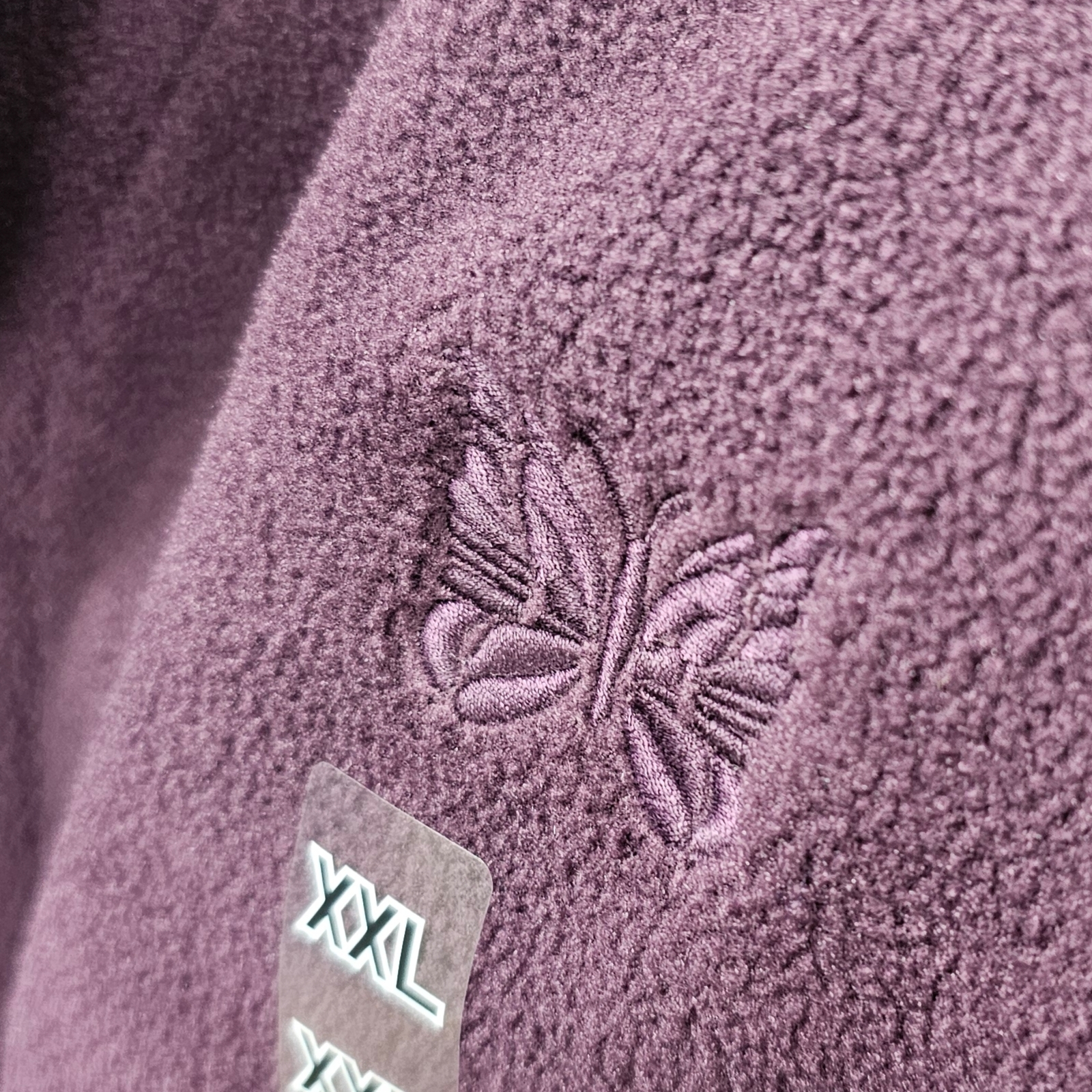 Uniqlo x Needles Fleece Oversized Cardigan Purple - KR 착용 스타일