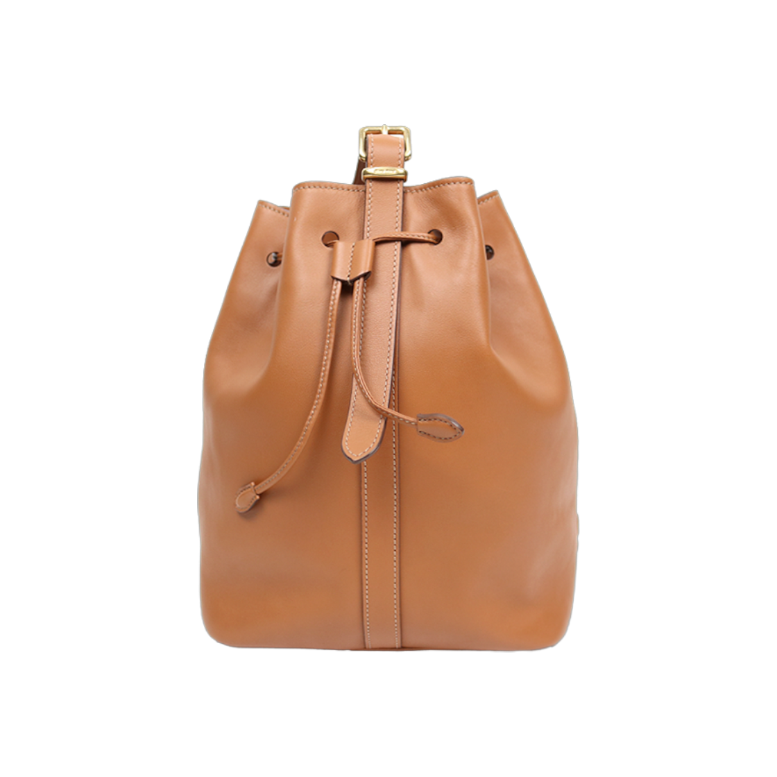 ITCJE8OGL826 Miu Miu Medium Brown Leather Bucket Bag C-A39194