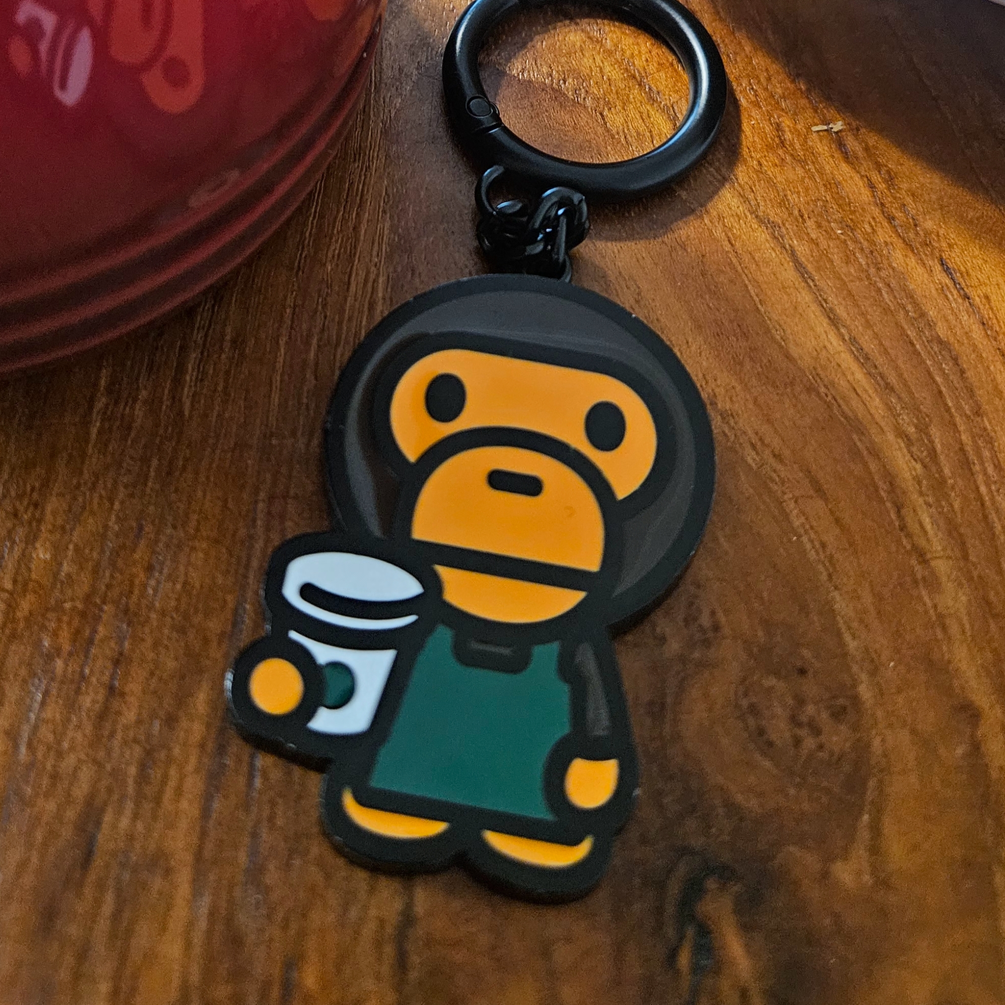 Starbucks x BAPE Baby Milo Keychain 착용 스타일 - 2