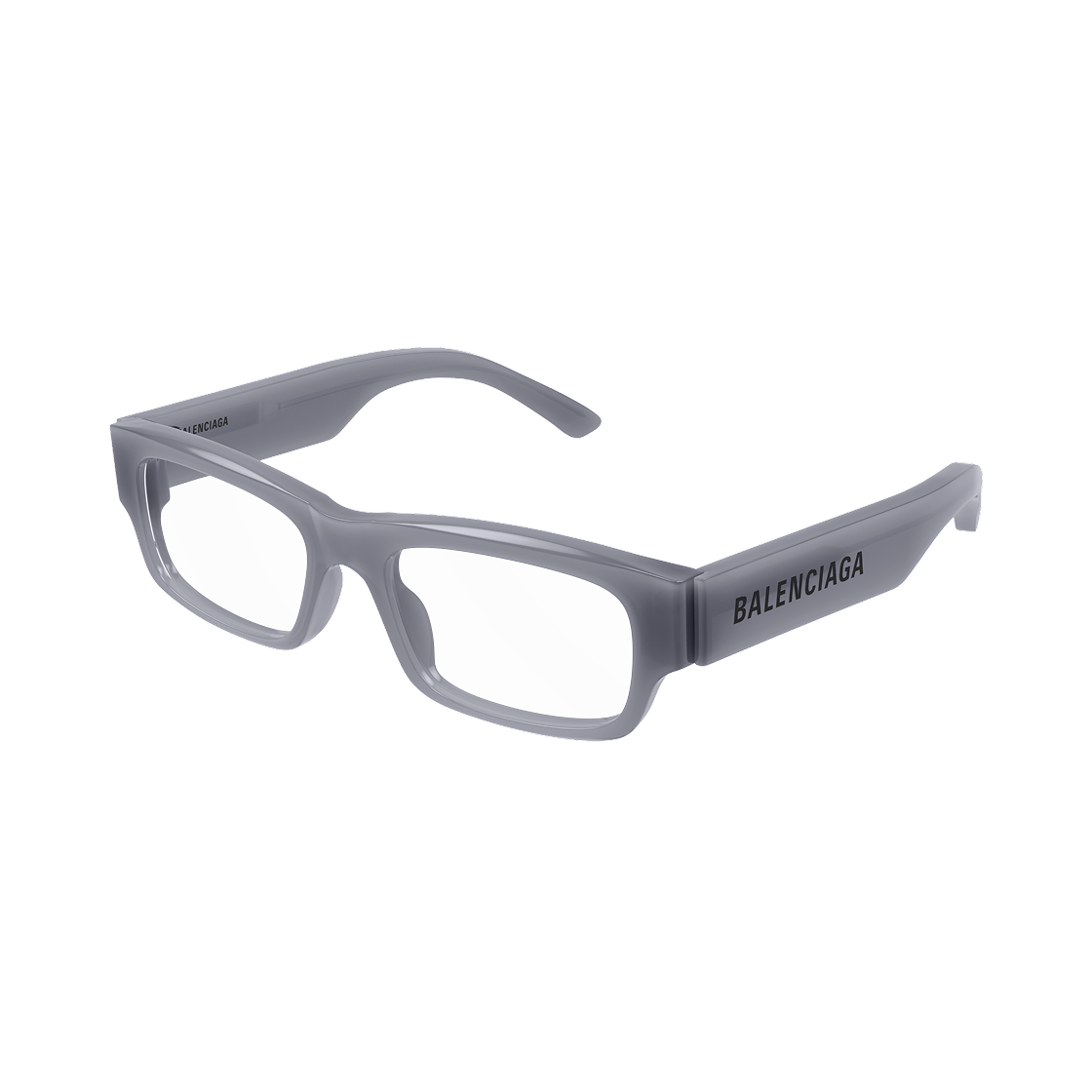 BB0265O003 Balenciaga Square Acetate Eyeglasses Grey
