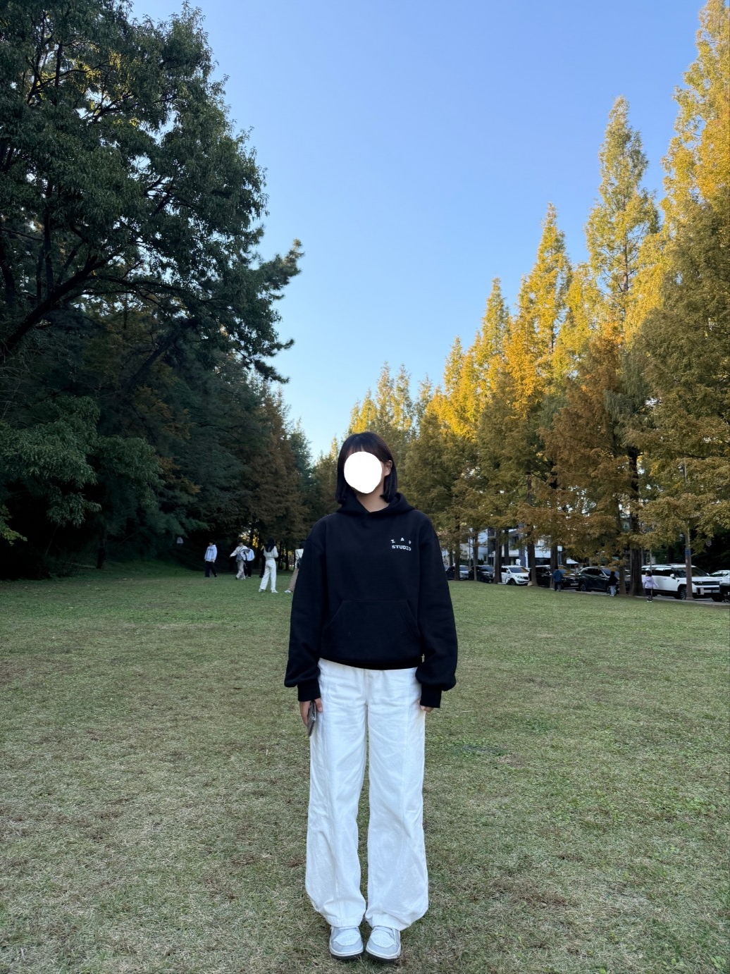 IAB Studio IAB Camo Logo Hoodie Black, (W) Jordan 1 Mid Grey Fog 착용 스타일 - 1