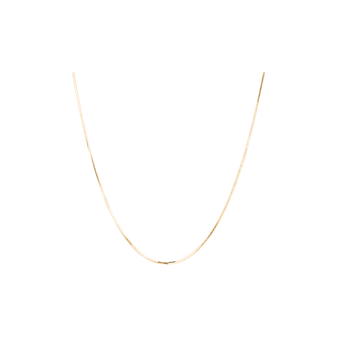 바이위켄드 1mm 스네이크 네크리스 골드