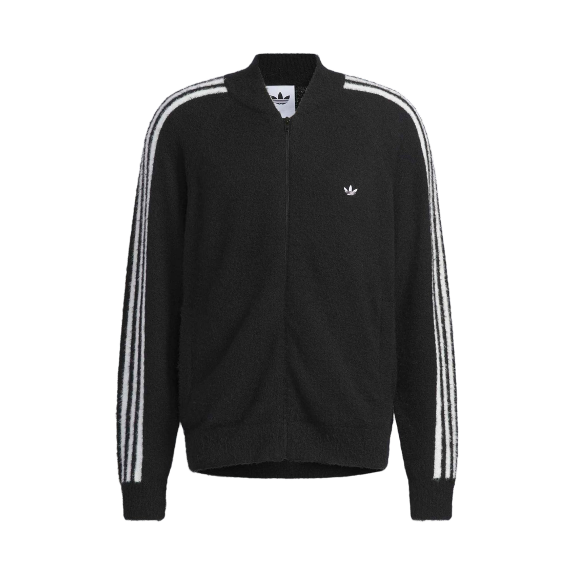 아디다스 니트 슈퍼스타 트랙탑 블랙 - KR 사이즈(Adidas Knit Superstar Track Top Black - KR Sizing)