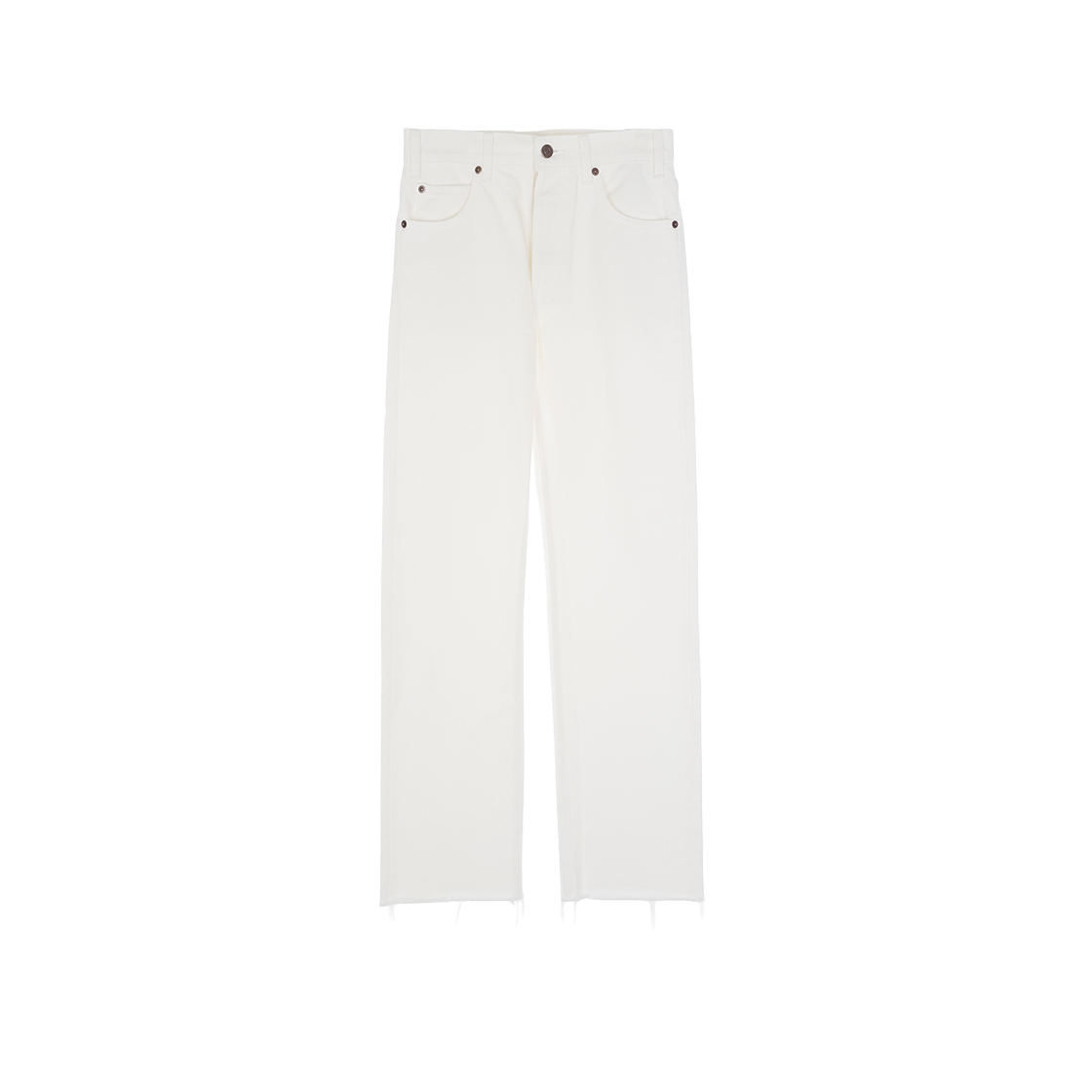 ITDN42B6MNF8 Celine Poly Jean Washed Denim Pants 25 White (5ET1178)