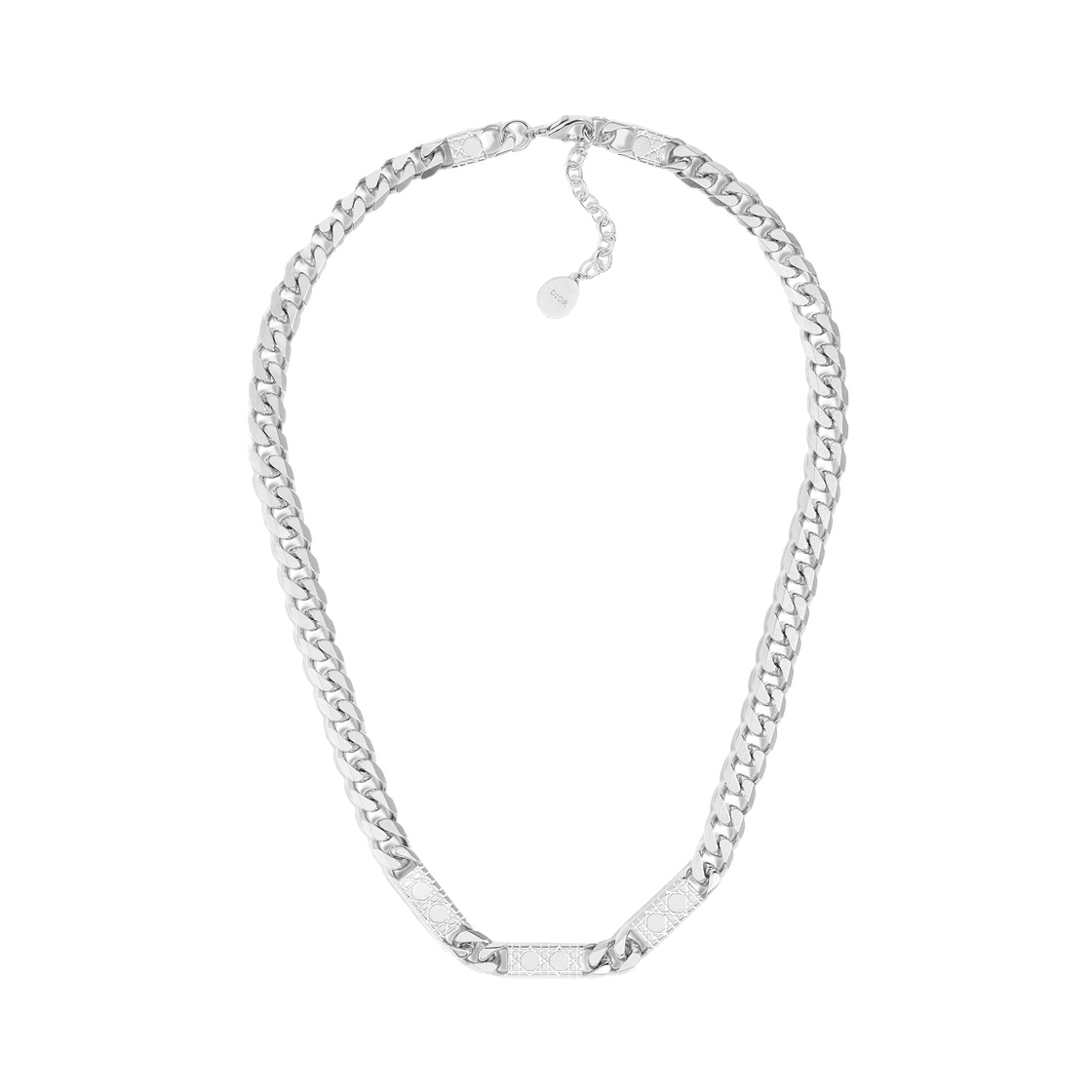 디올 까나쥬 체인 링크 네클리스 실버 실버(Dior Cannage Chain Link Necklace Silver Silver) - 1