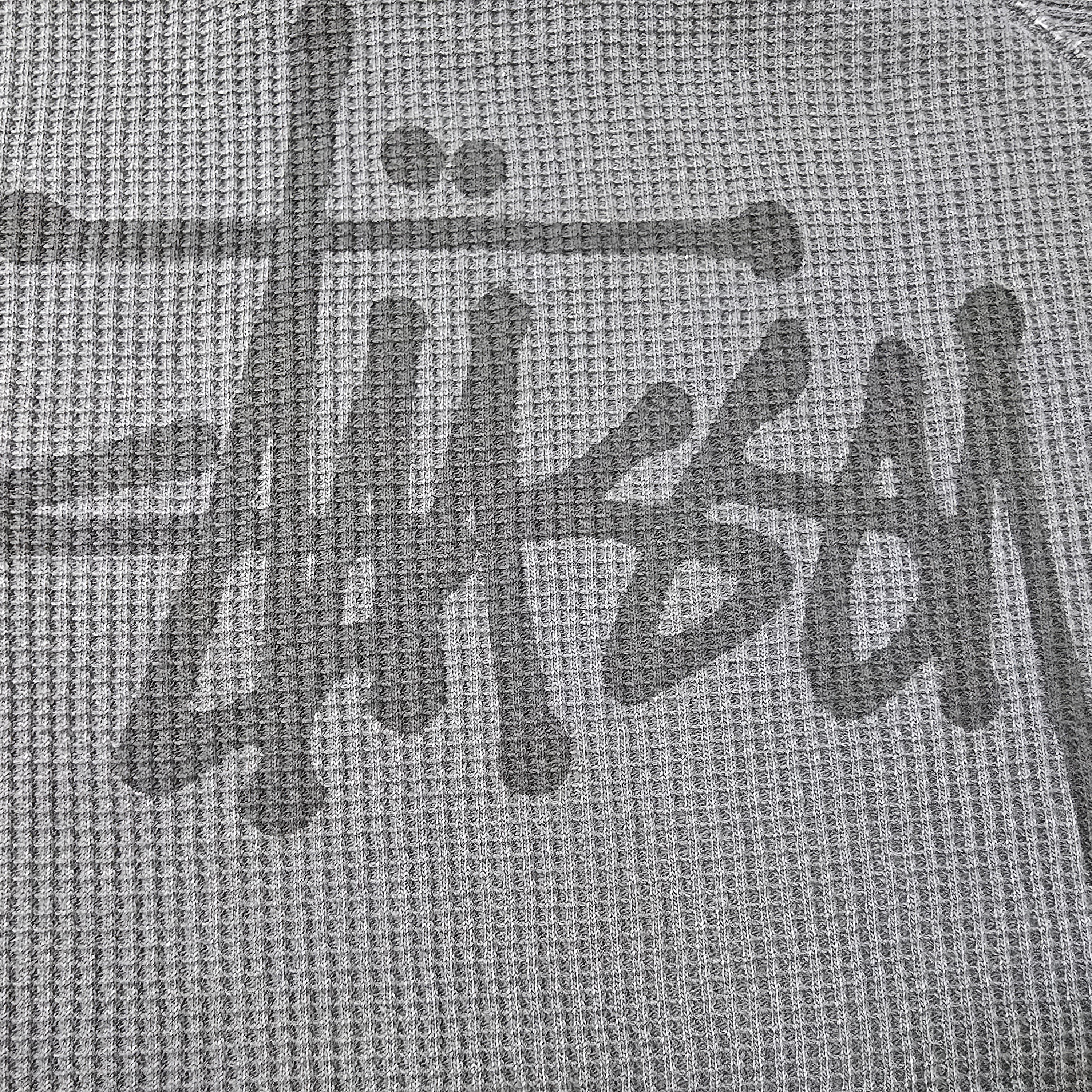 Stussy Raglan Thermal LS Crew Washed Black 착용 스타일 - 2