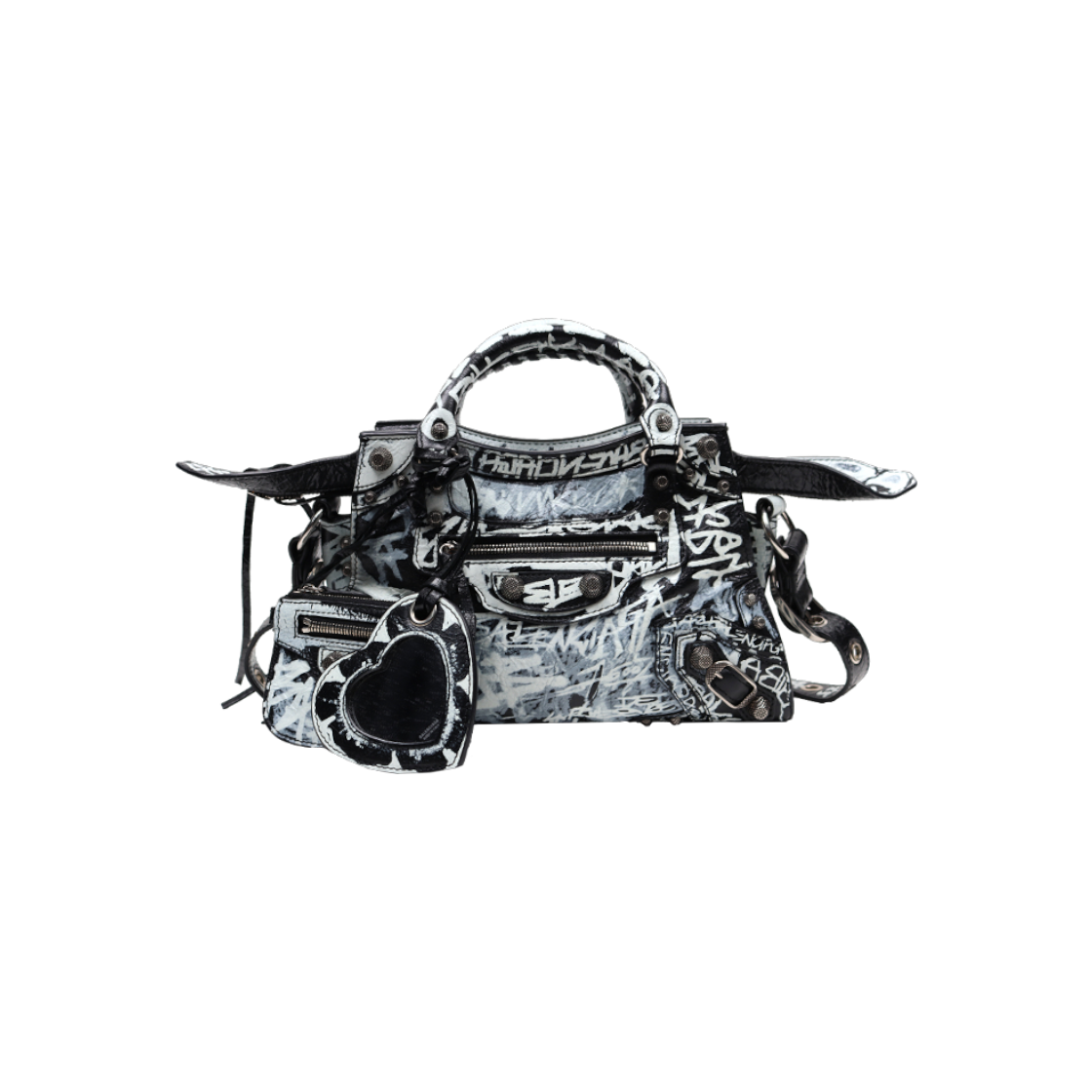 IT54K4G4CVUA Balenciaga XS Graffiti Neo Cagole Tote Bag D-A39442