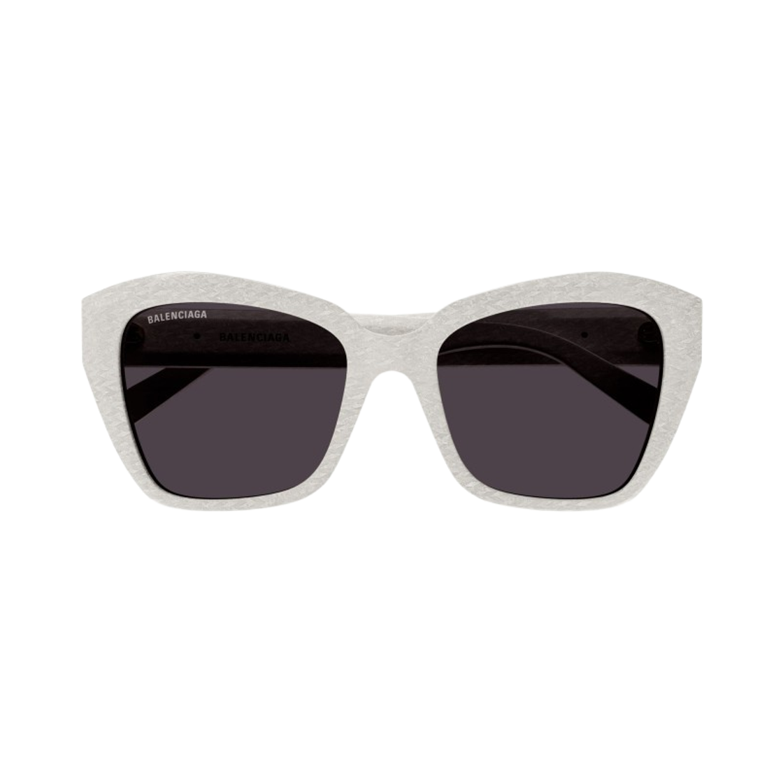 BB0273SA003 (W) Balenciaga Geometric Sunglasses White Grey