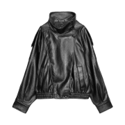 Zara Faux Leather Jacket Black