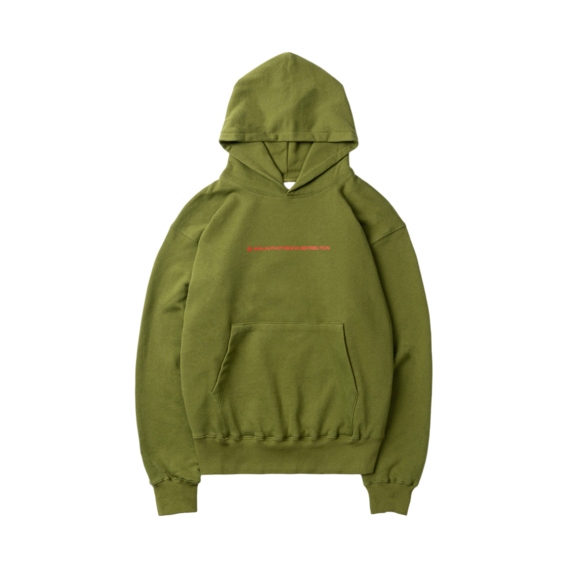 ODE-HO-056-BG Berlin Photobook Distribution Bpd Center Logo Hoodie Olive