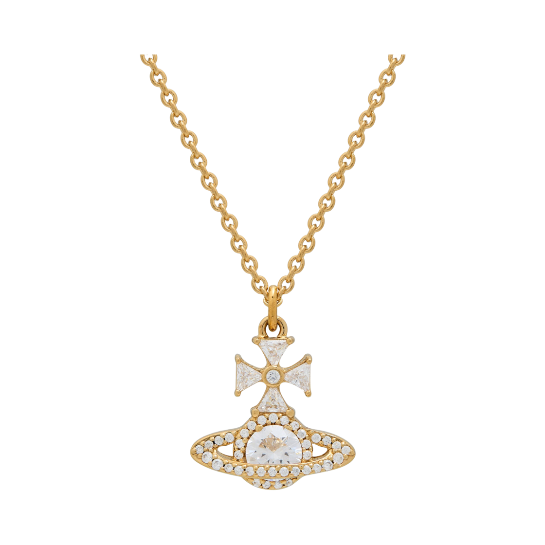 6301014B-02R102 (W) Vivienne Westwood Mila Pendant Necklace Gold