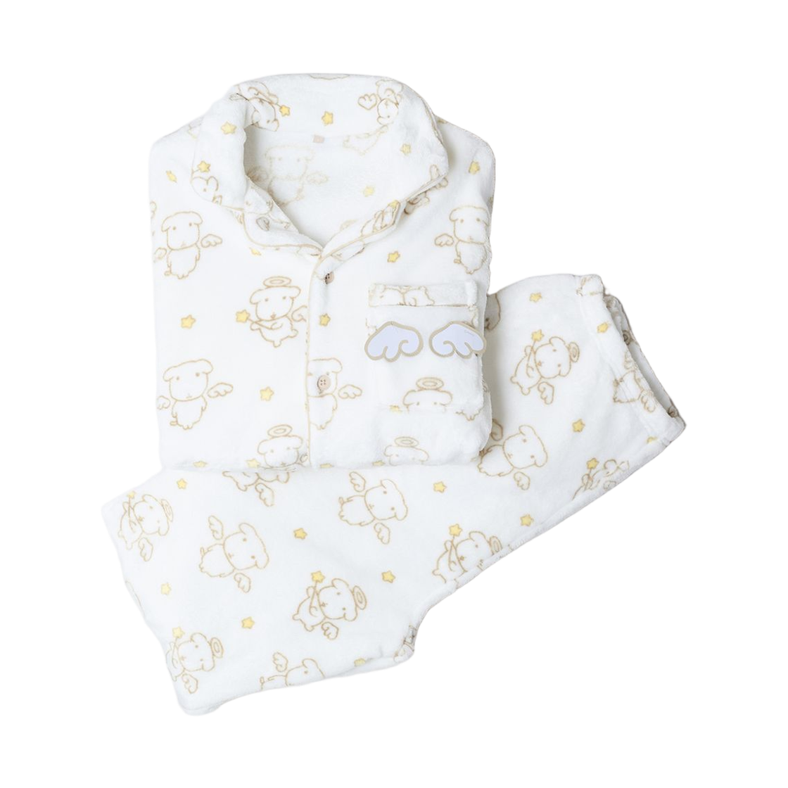 SPPPG11U04 Spao x Ganadi Angels and Devils Pajama White