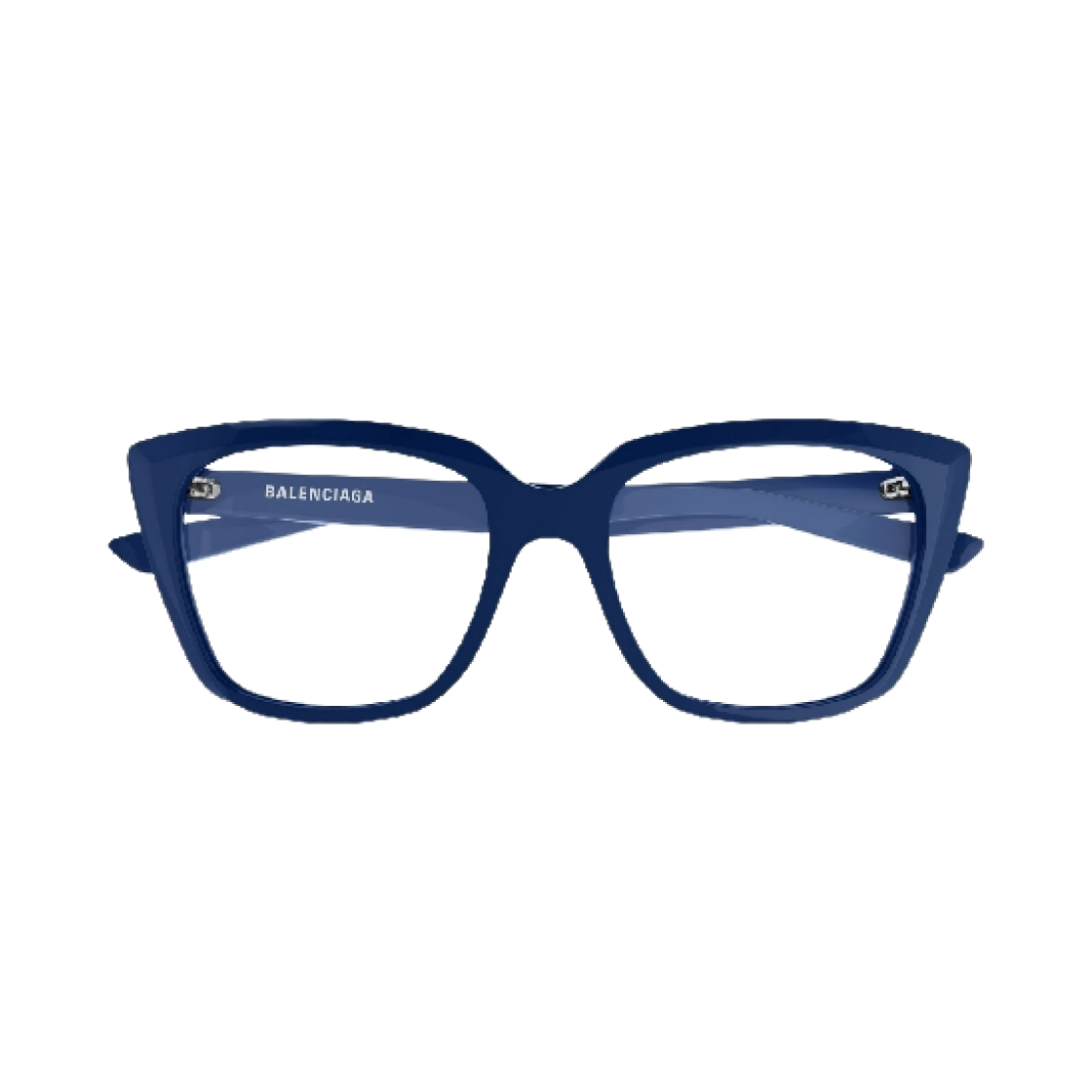 BB0062O006 Balenciaga Logo Temple Cat Eye Eyeglasses Blue