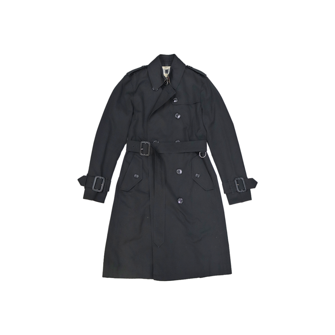 IT7VMRWA7CGW Burberry Black Kensington Trench Coat A-C39681