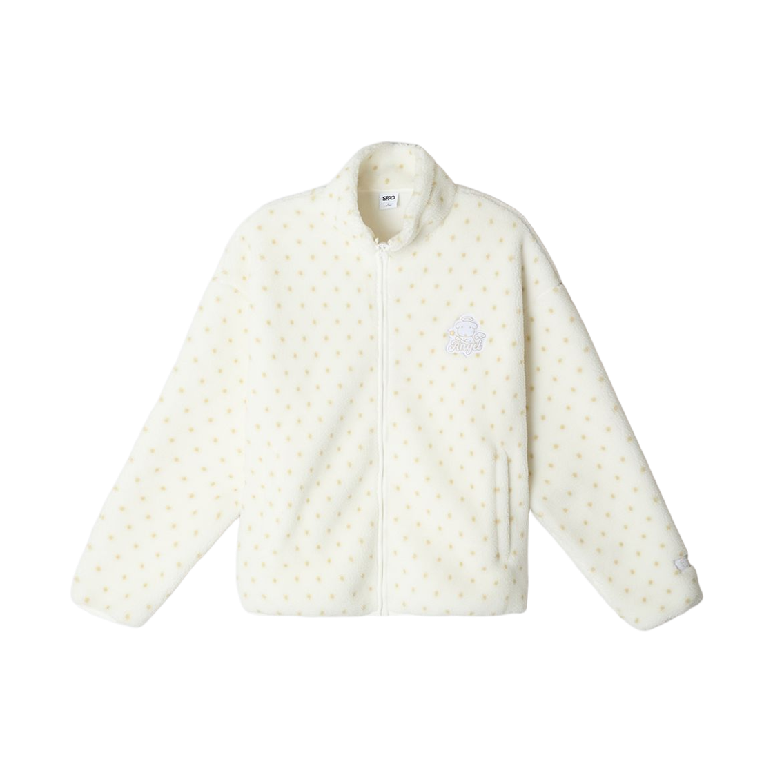 스파오 x 가나디 천사와 악마 덤블 플리스 화이트(Spao x Ganadi Angels and Devils Dumble Fleece White)