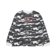 emostanceclub Camouflage Crew Neck Sleeve White Camo