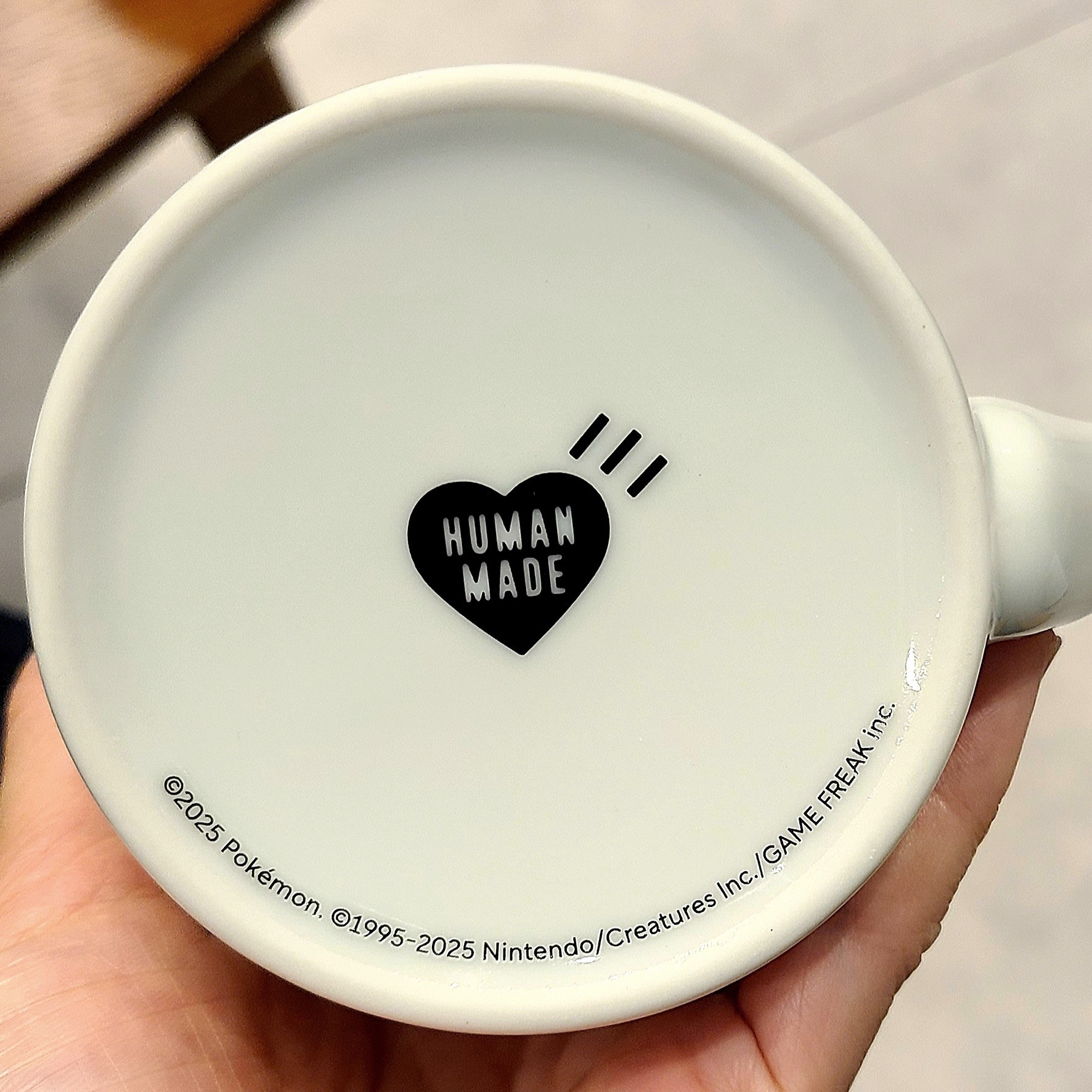 Human Made x Pokemon Made Coffee Mug White 착용 스타일 - 4