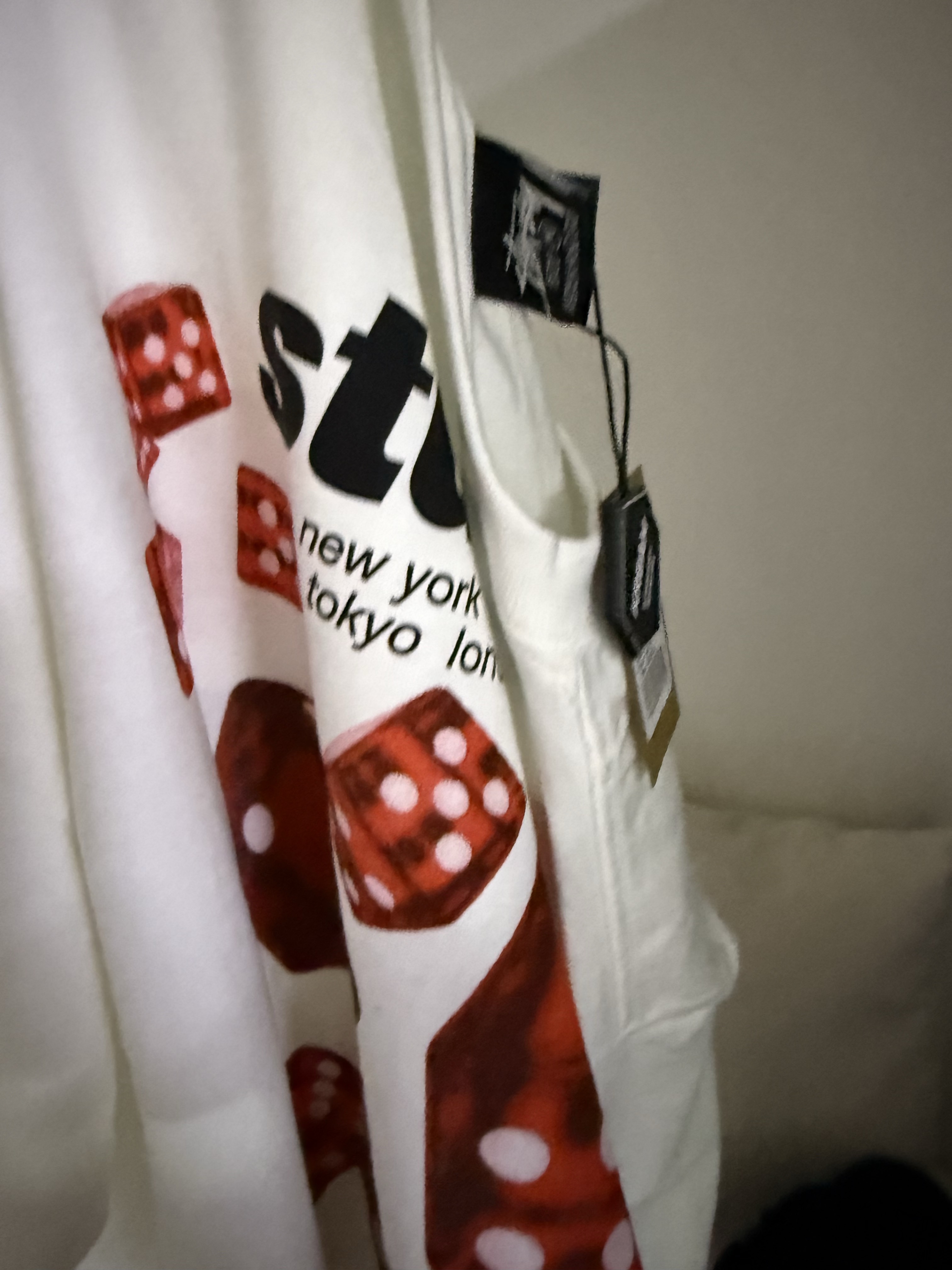 Stussy Rollers LS T-Shirt White 착용 스타일