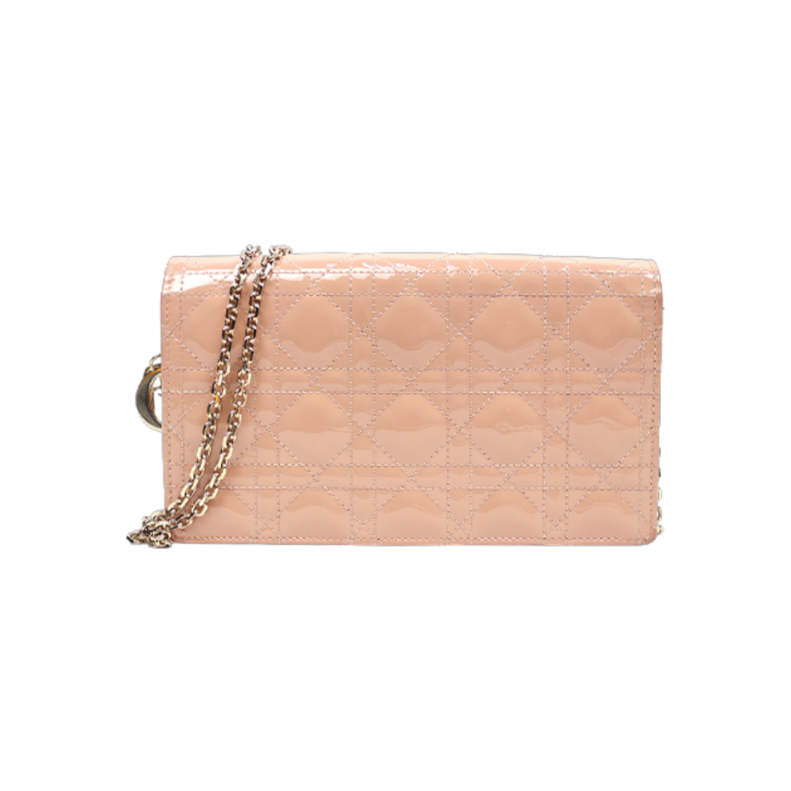 IT24F94KLNRL Dior Pink Patent Lady WOC Crossbody Bag D-A39424