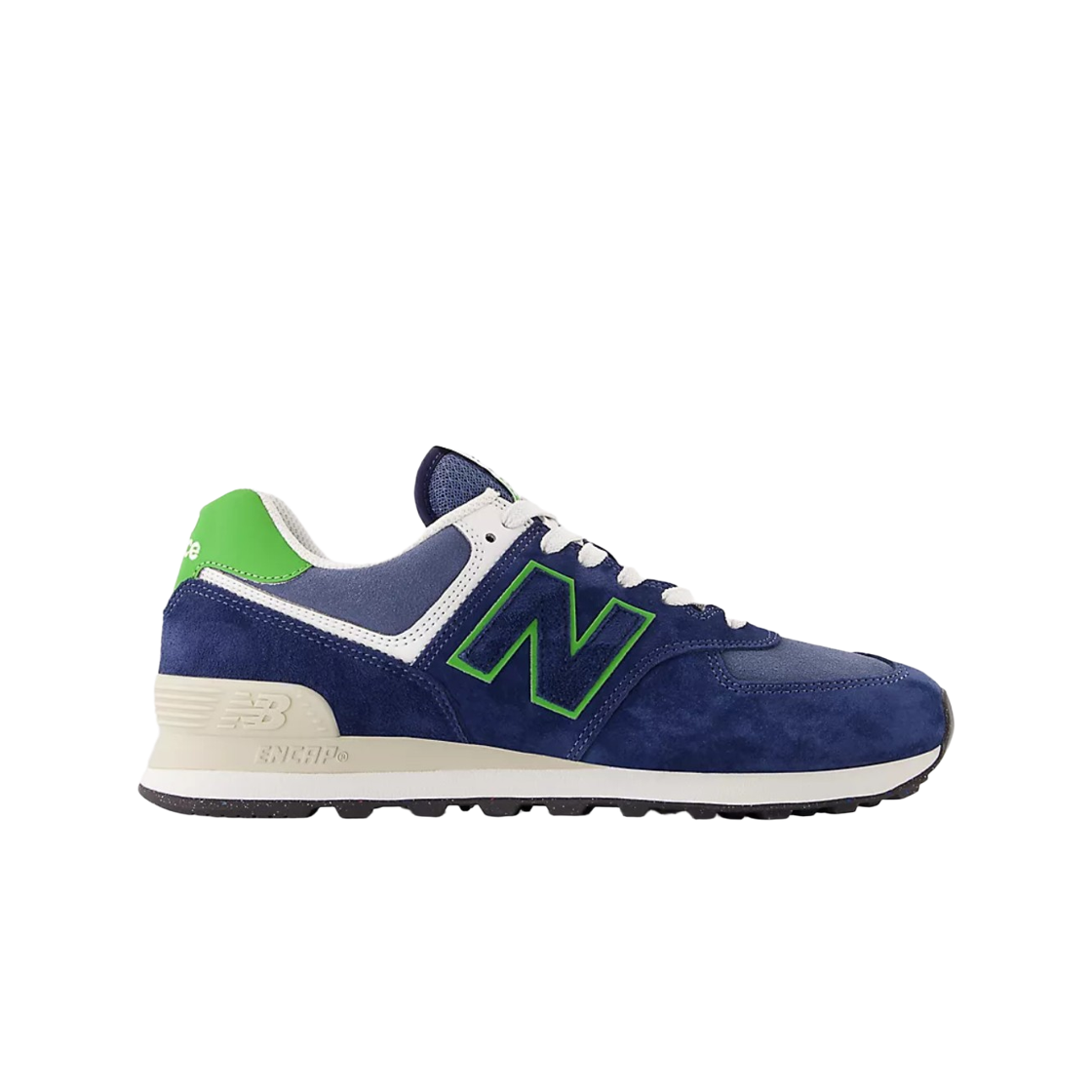 U574QBL New Balance 574 Navy Alpine Green - D Standard
