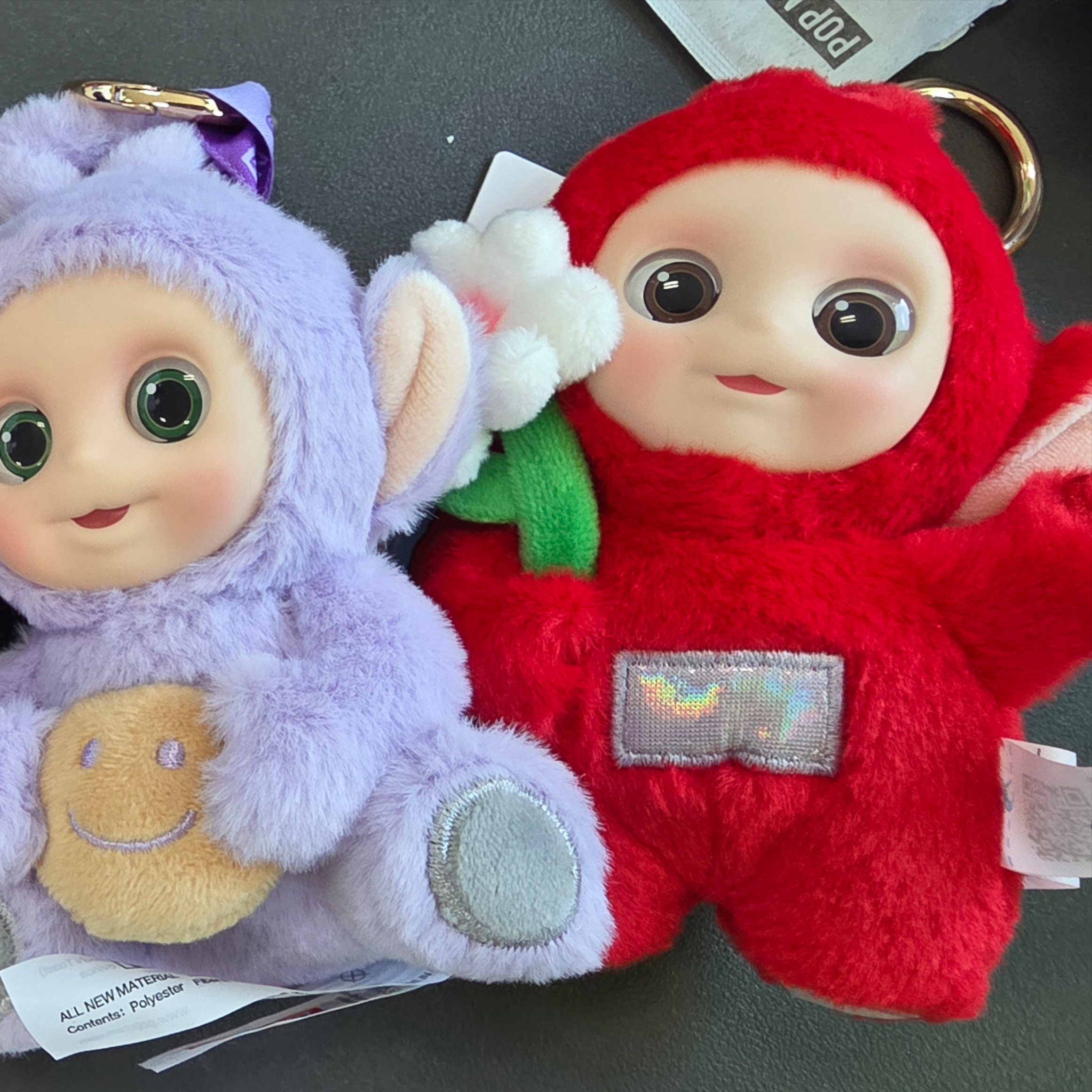 Pop Mart Teletubbies Say Hello Series Figures Sealed Case Po's Happy Flower (Opened Case), Pop Mart Teletubbies Say Hello Series Figures Sealed Case Tinky Winky’S Mochi Toast (Opened Case) 착용 스타일