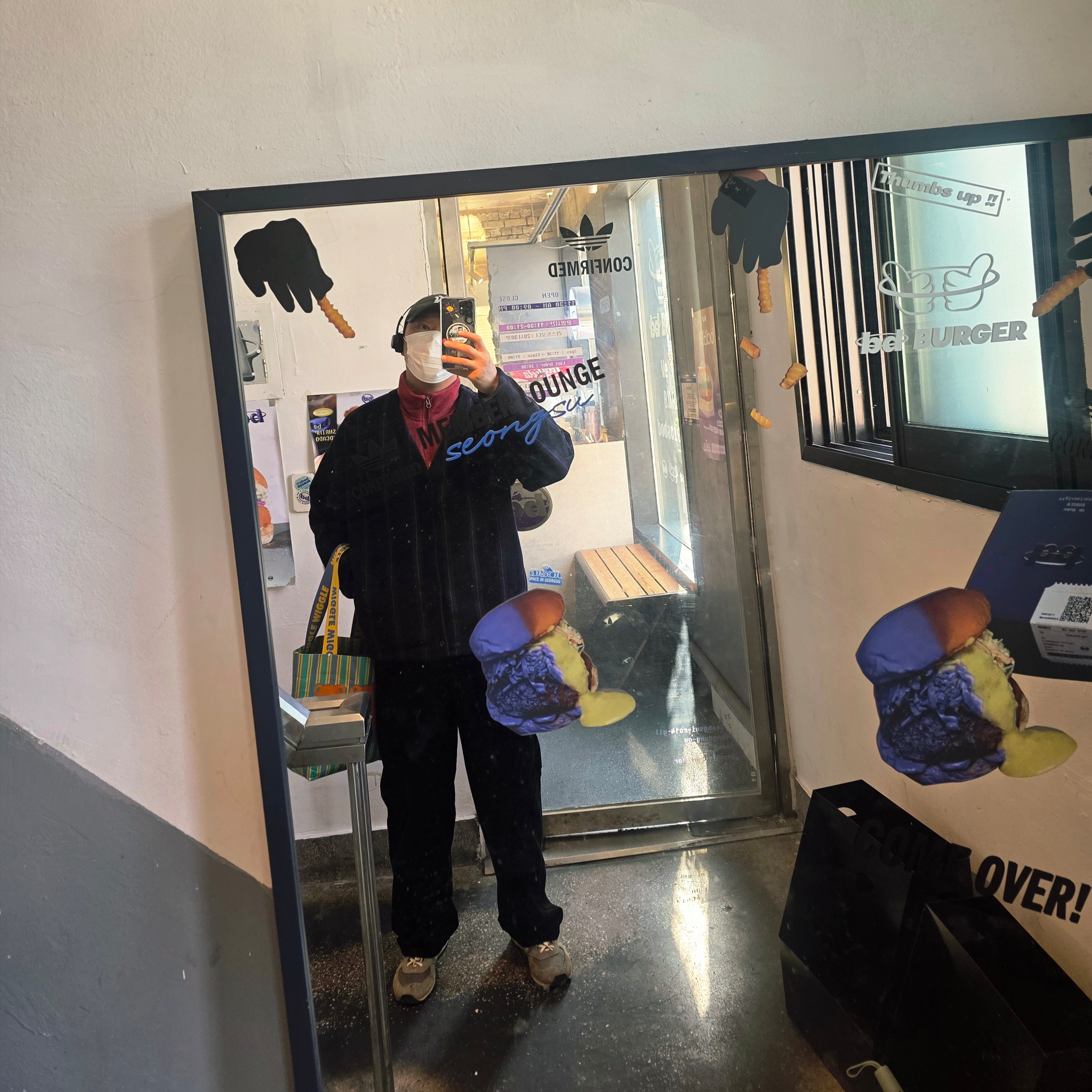 Uniqlo x Needles Fleece Oversized Cardigan Black - KR 착용 스타일