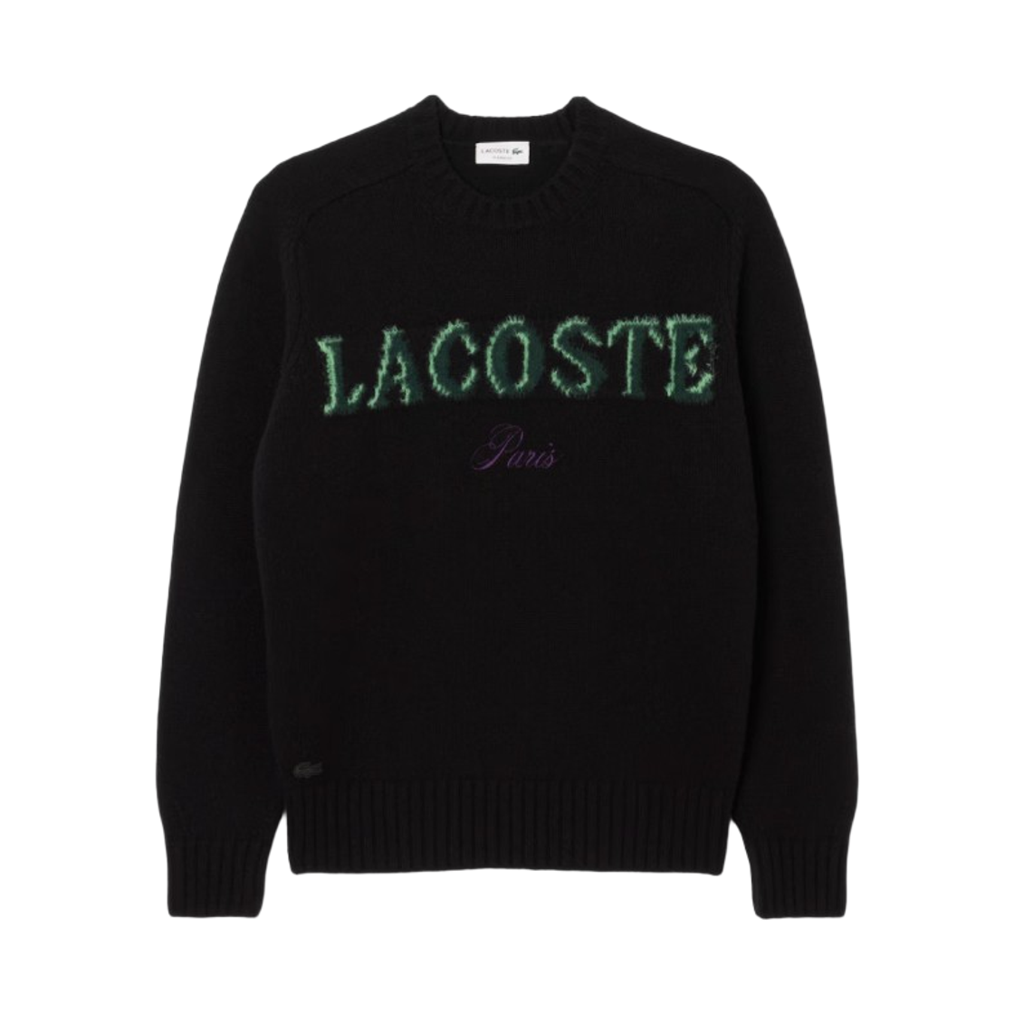 라코스테 홀리데이 크루넥 스웨터 블랙(Lacoste Holiday Crewneck Sweater Black)