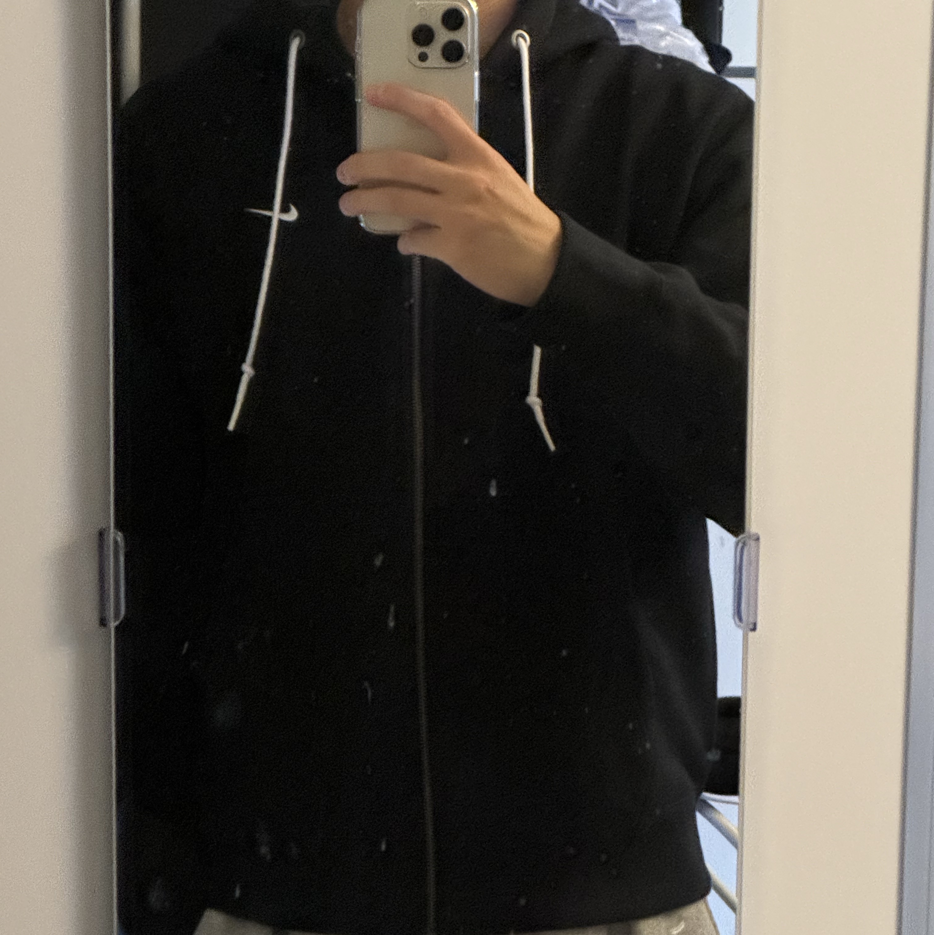 Nike NRG Solo Swoosh Full Zip Hoodie Black - Asia 착용 스타일