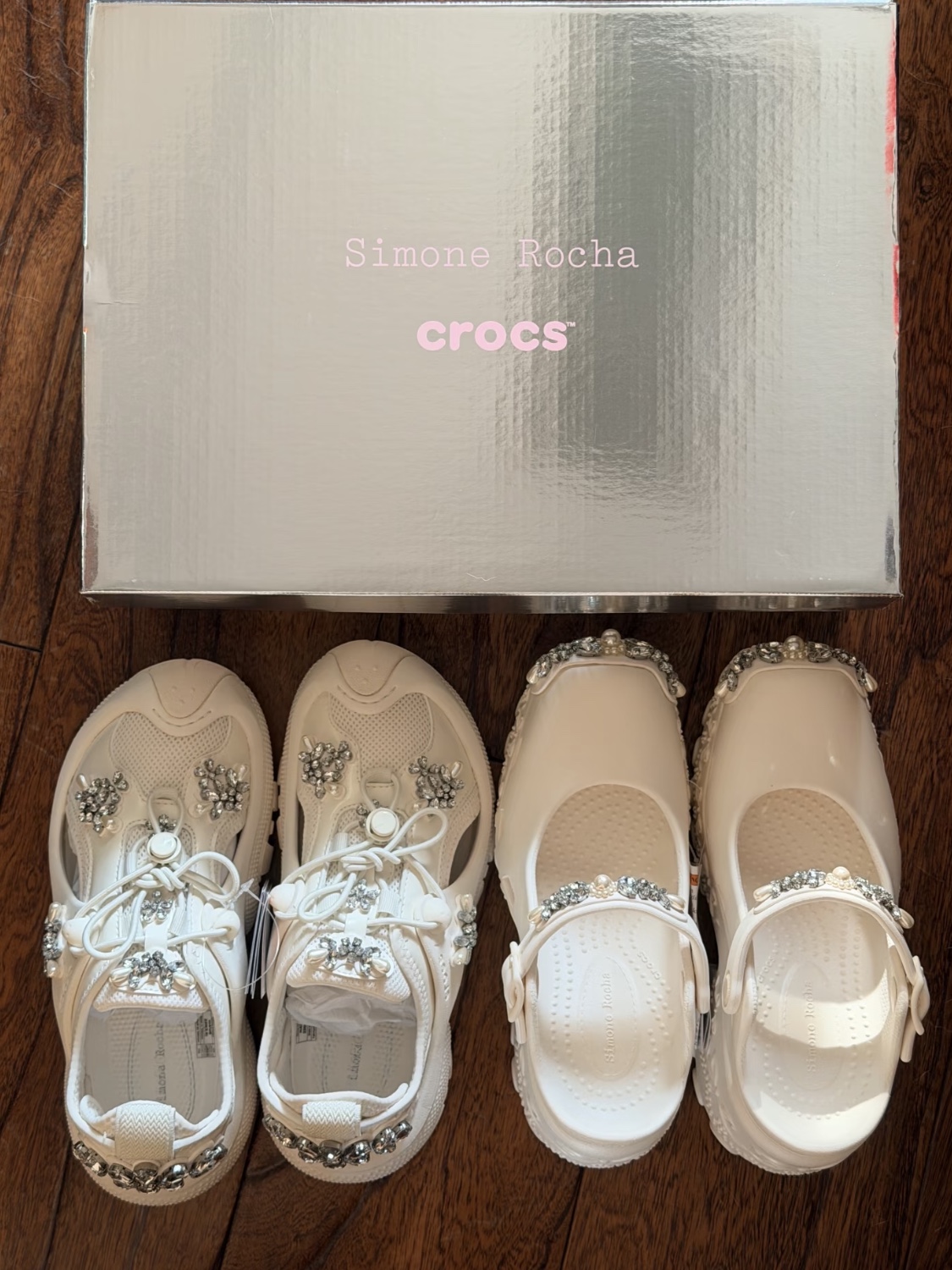 Crocs x Simone Rocha Trailbreak 2 Black, (W) Crocs x Simone Rocha Ballerina Platform Clog Black 착용 스타일 - 9