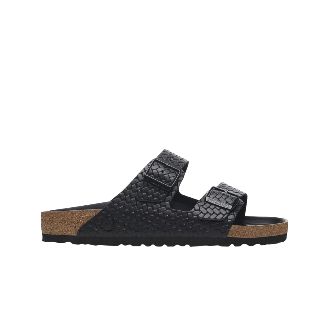 1029133 Birkenstock Arizona Rivet Logo Natural Leather Black - Regular