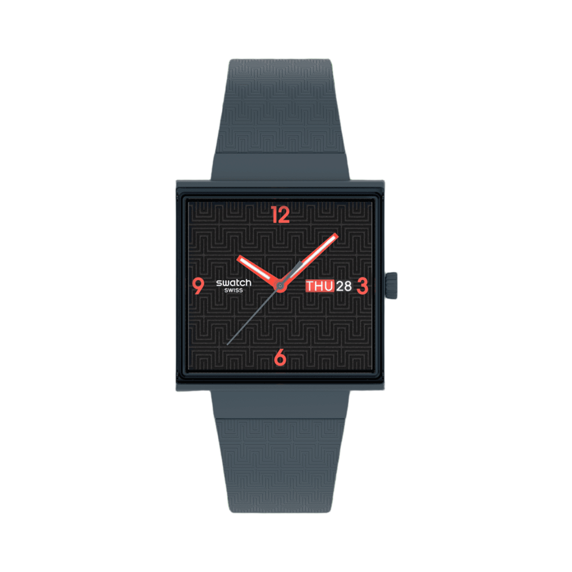 스와치 스쿼드 오프 41.8mm 쿼츠 매트 다크 그레이(Swatch Squared Off 41.8mm Quartz Matte Dark Grey) - 1