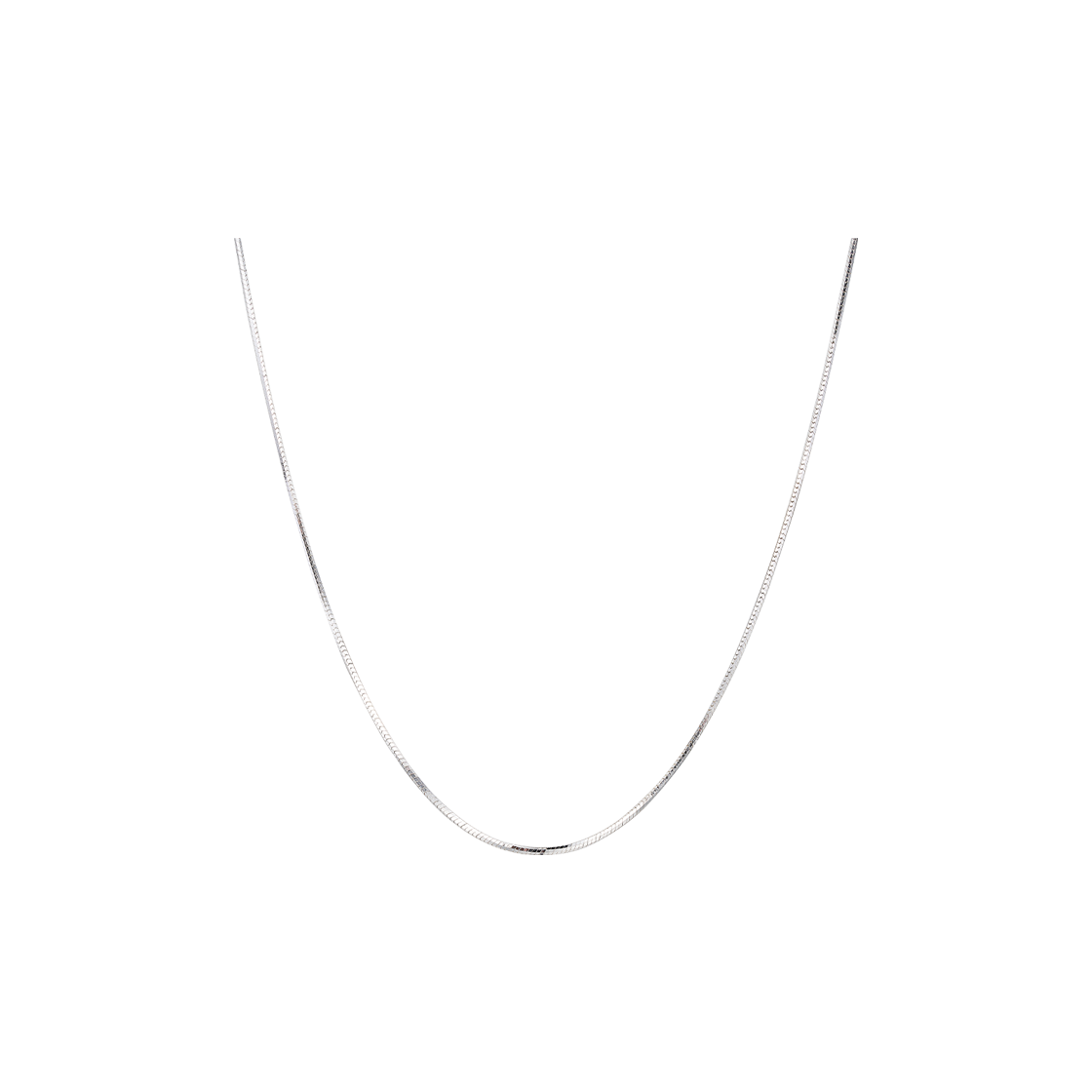 바이위켄드 1mm 스네이크 네크리스 실버